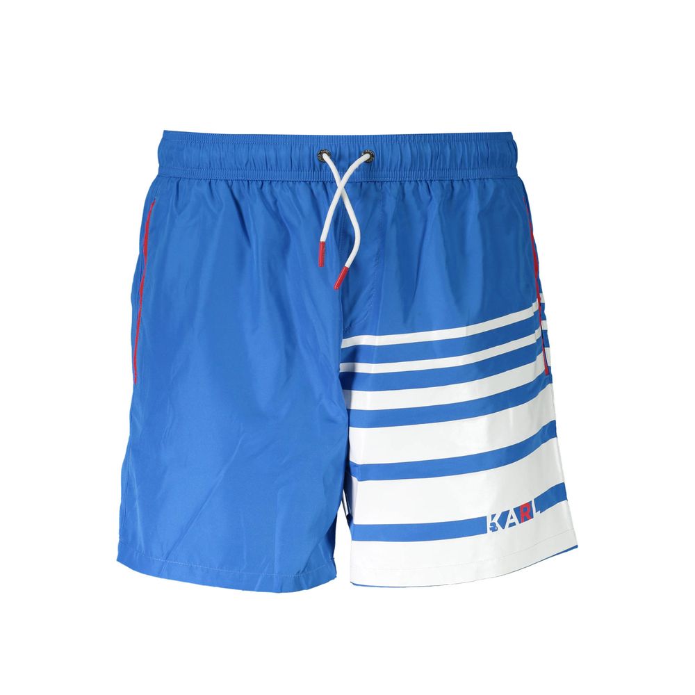Karl Lagerfeld Azzurro Polyester Men's Swim Boxer