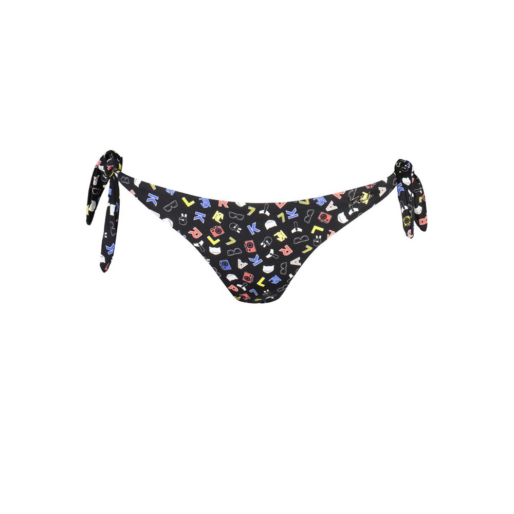 Karl Lagerfeld Black Poliammide Women's Swim Briefs
