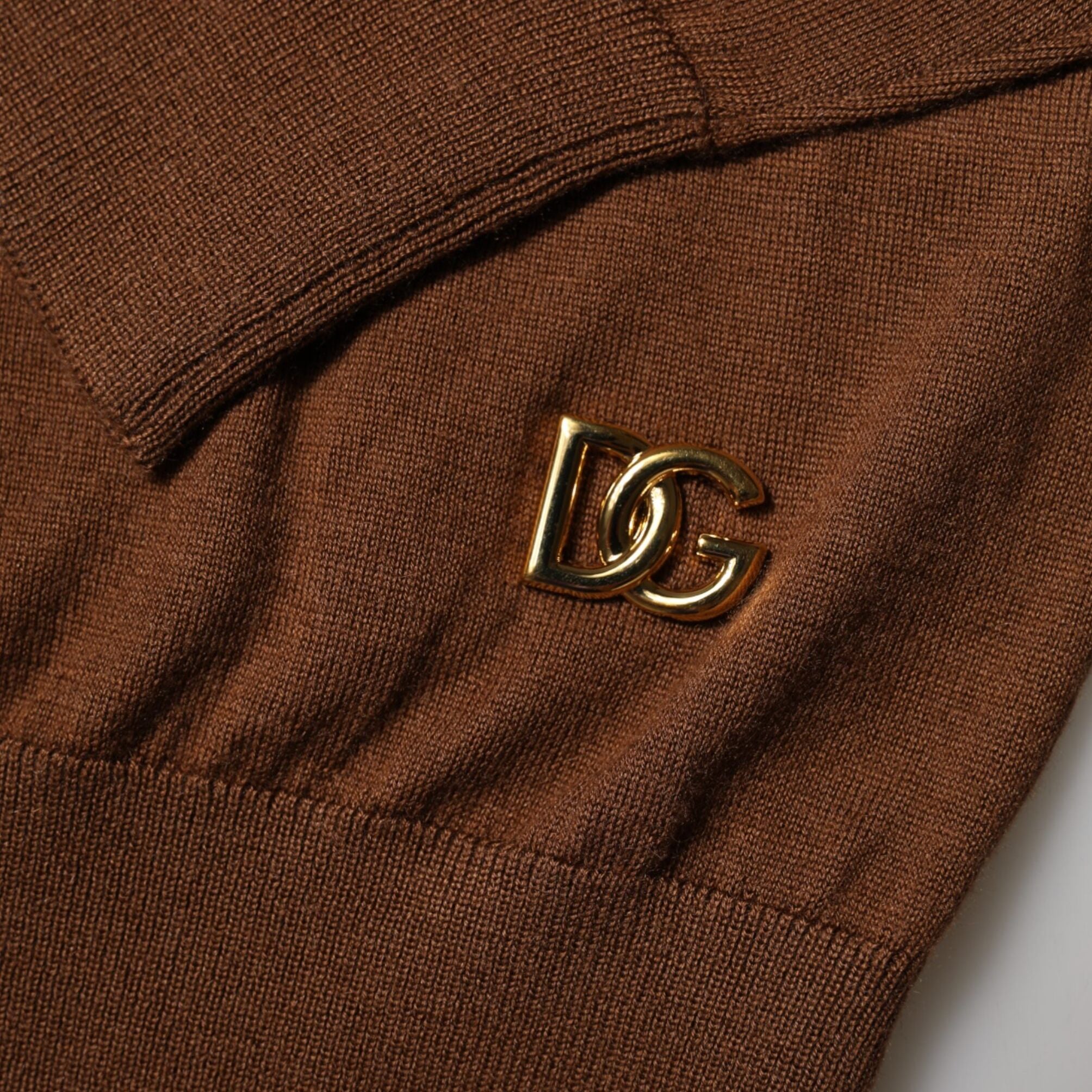 Dolce & Gabbana Brown Cashmere Turtle Neck Pullover Sweater