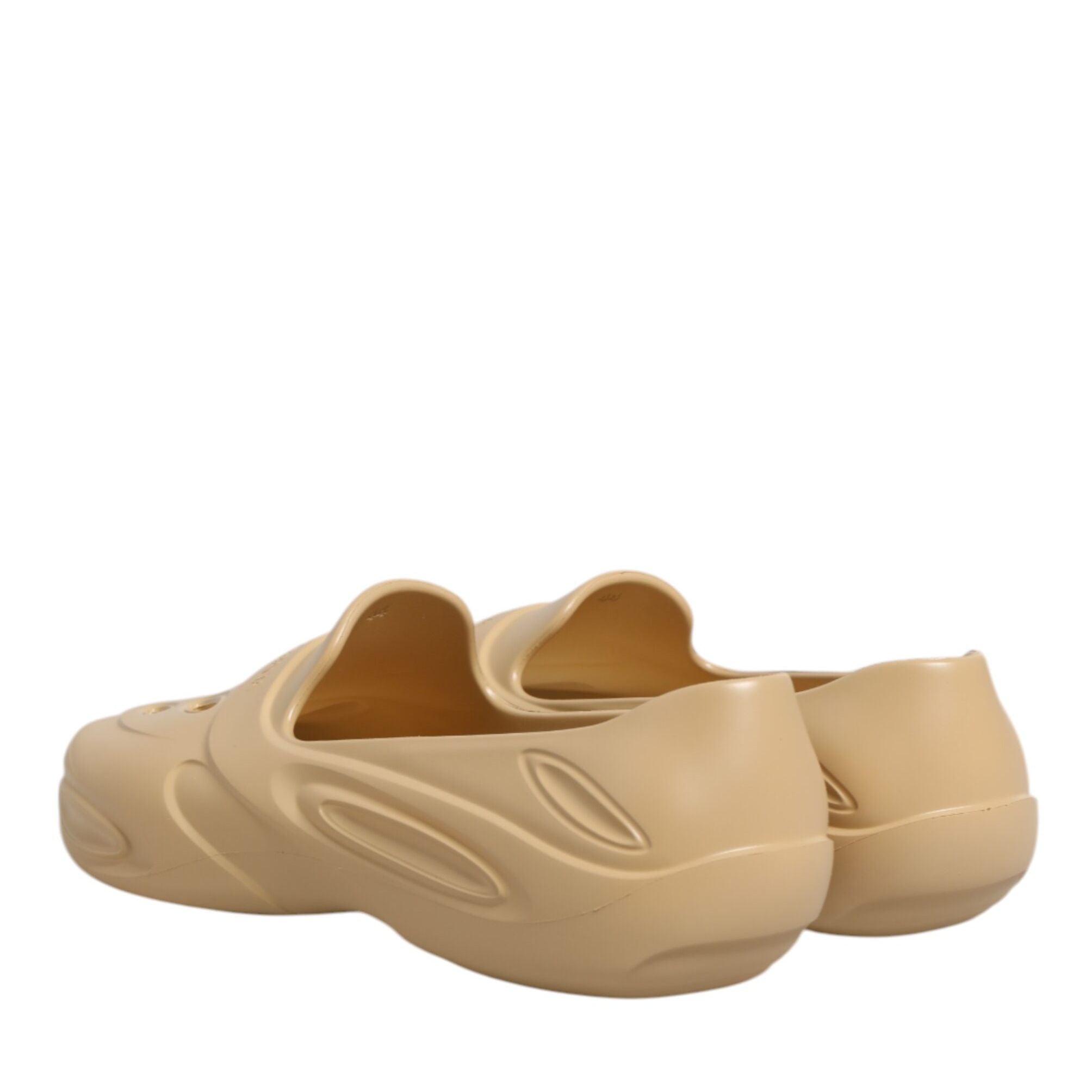 Dolce & Gabbana Beige Rubber Slides Low Top Sneakers Shoes
