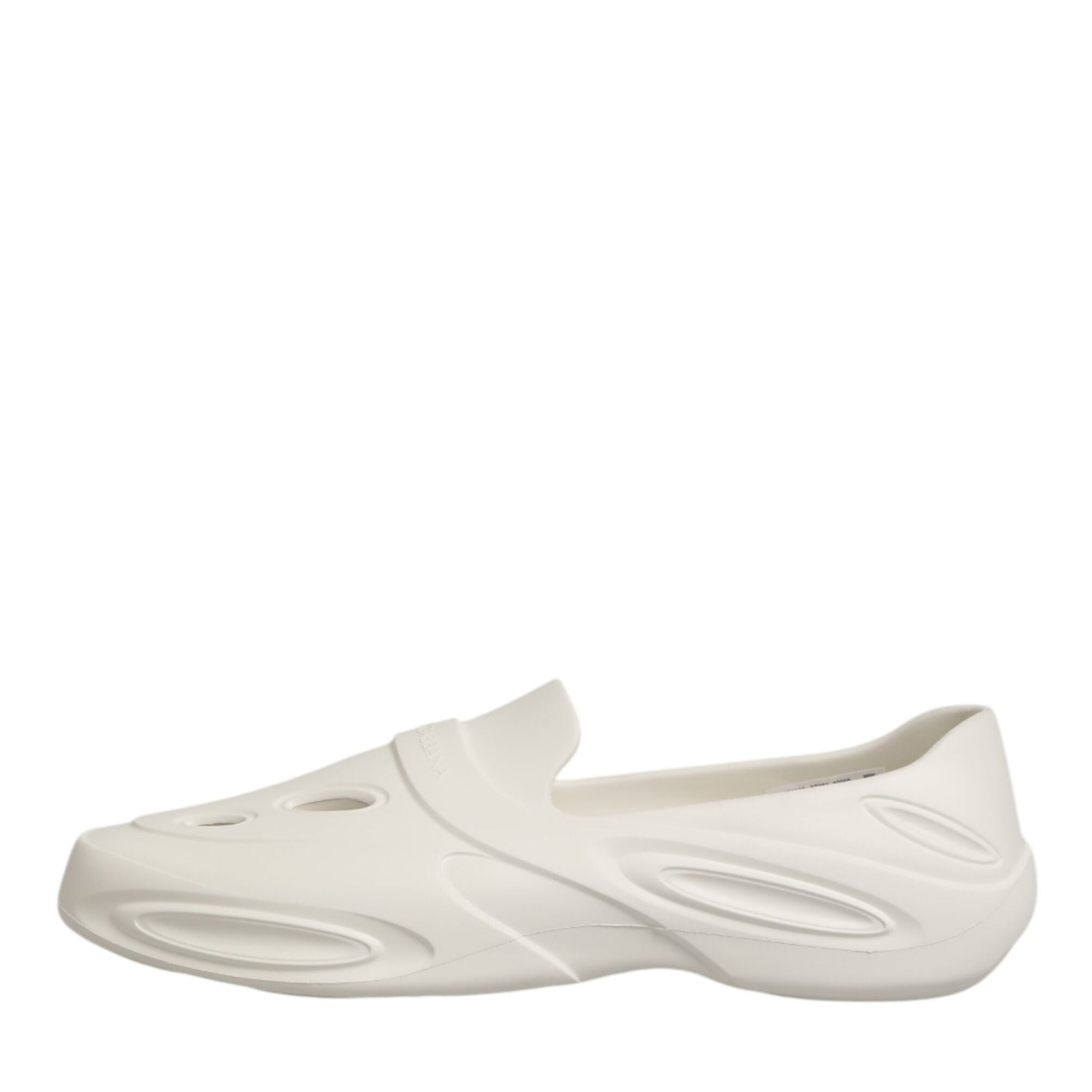 Dolce & Gabbana White Rubber Slides Low Top Sneakers Shoes
