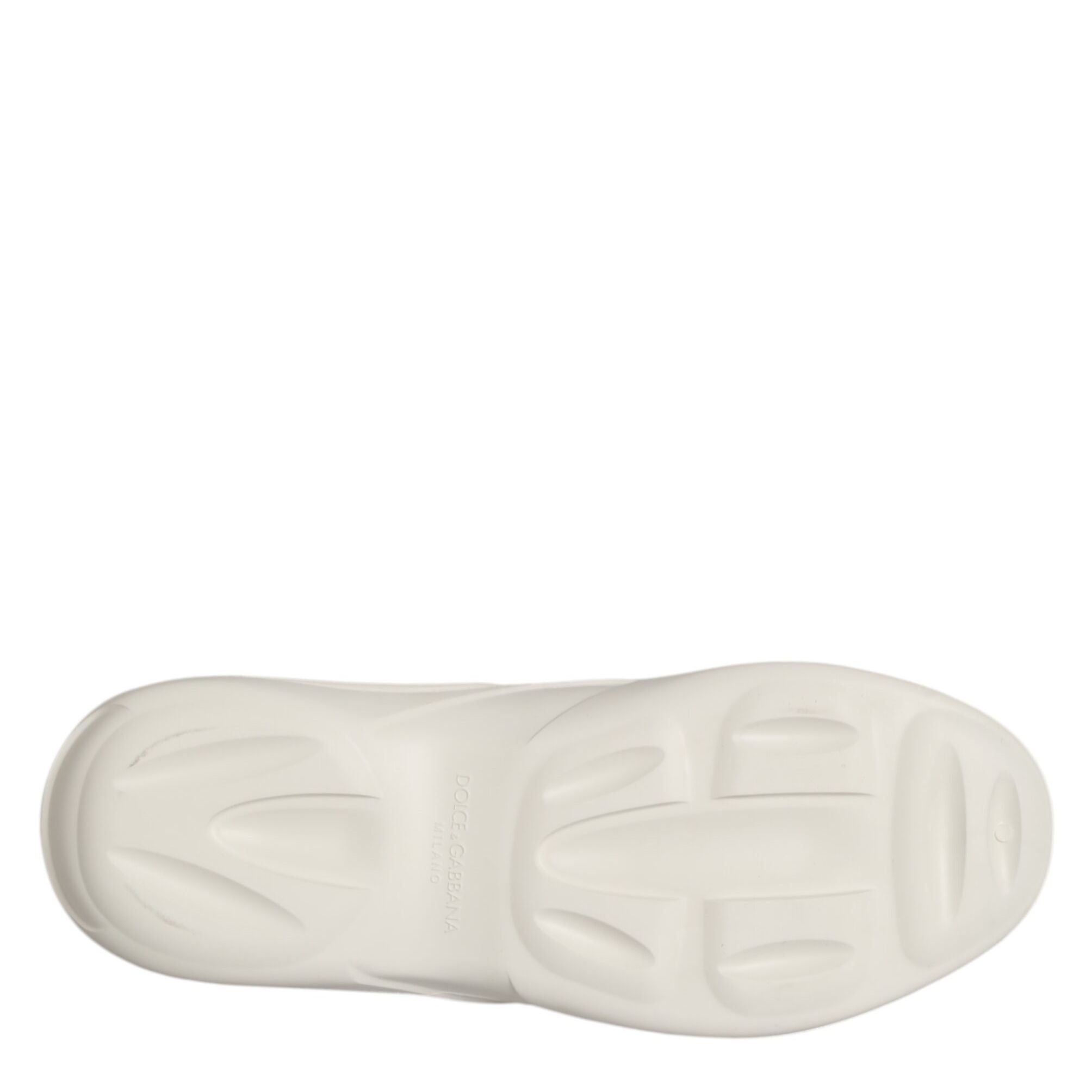Dolce & Gabbana White Rubber Slides Low Top Sneakers Shoes