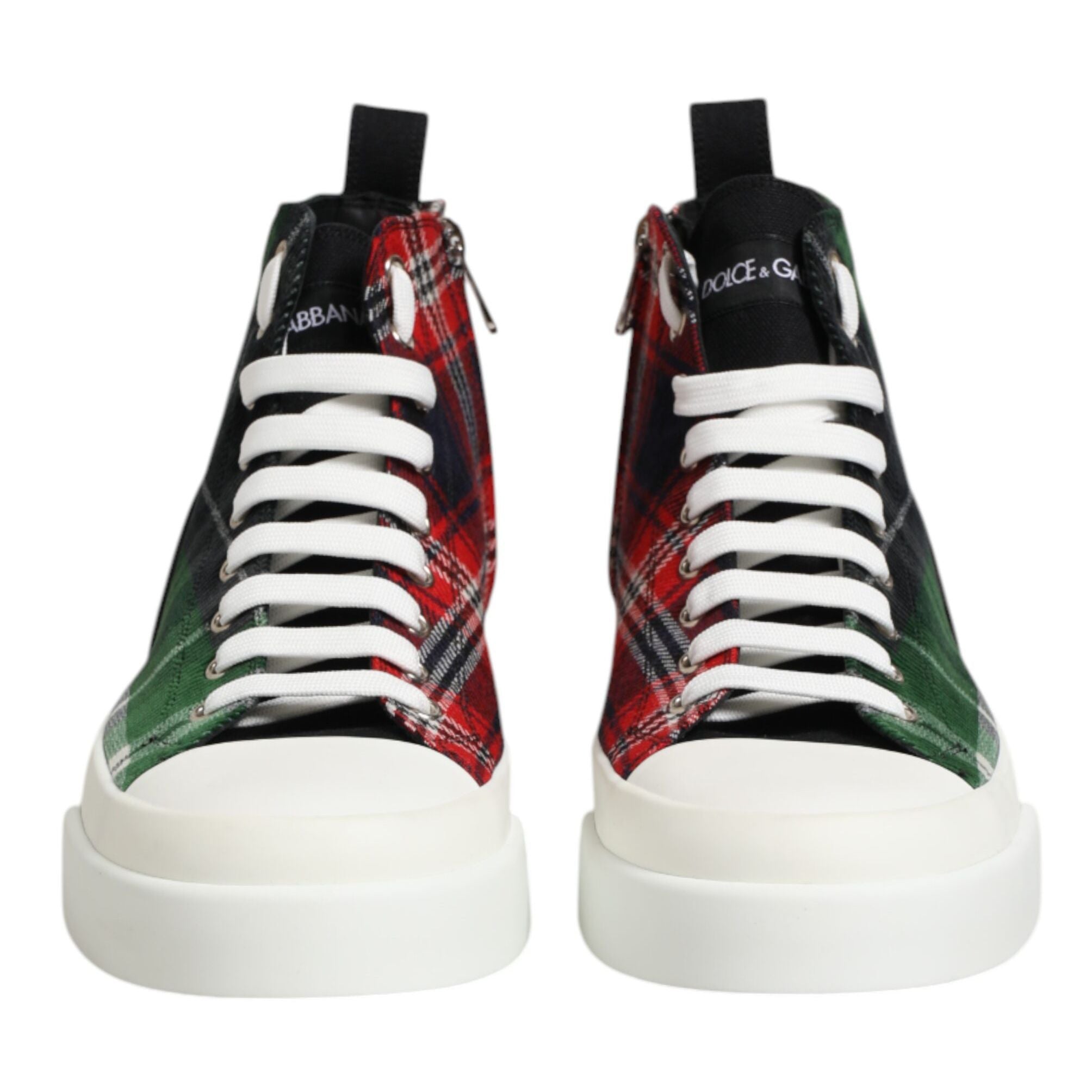 Dolce & Gabbana Multicolor DG Logo Men High Top Sneakers Shoes
