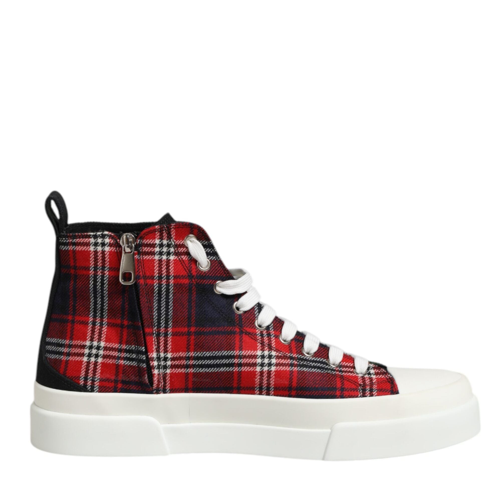 Dolce & Gabbana Multicolor DG Logo Men High Top Sneakers Shoes