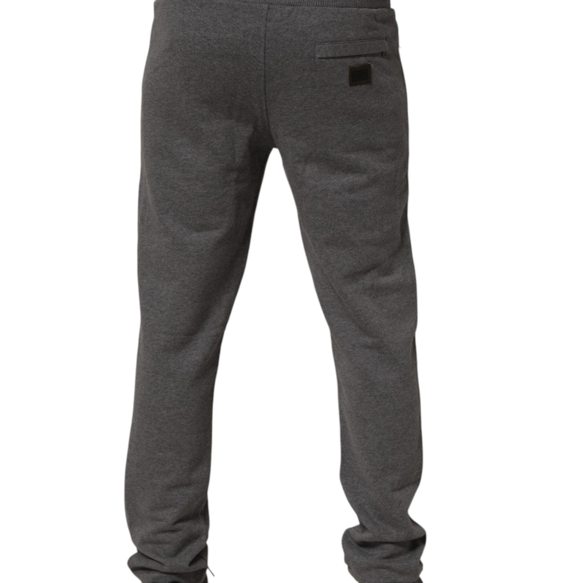 Dolce & Gabbana Gray Cotton Jogger Sweatpants Trouser Pants