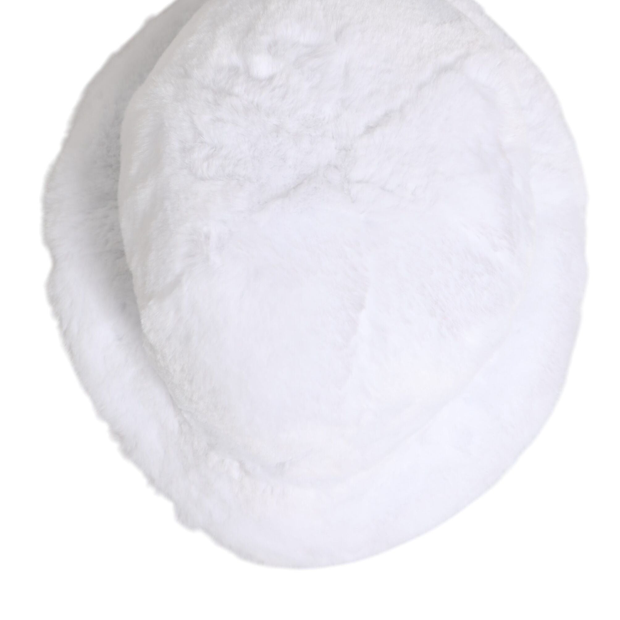 Dolce & Gabbana White Modacrylic Fur Bucket Men Capello Hat