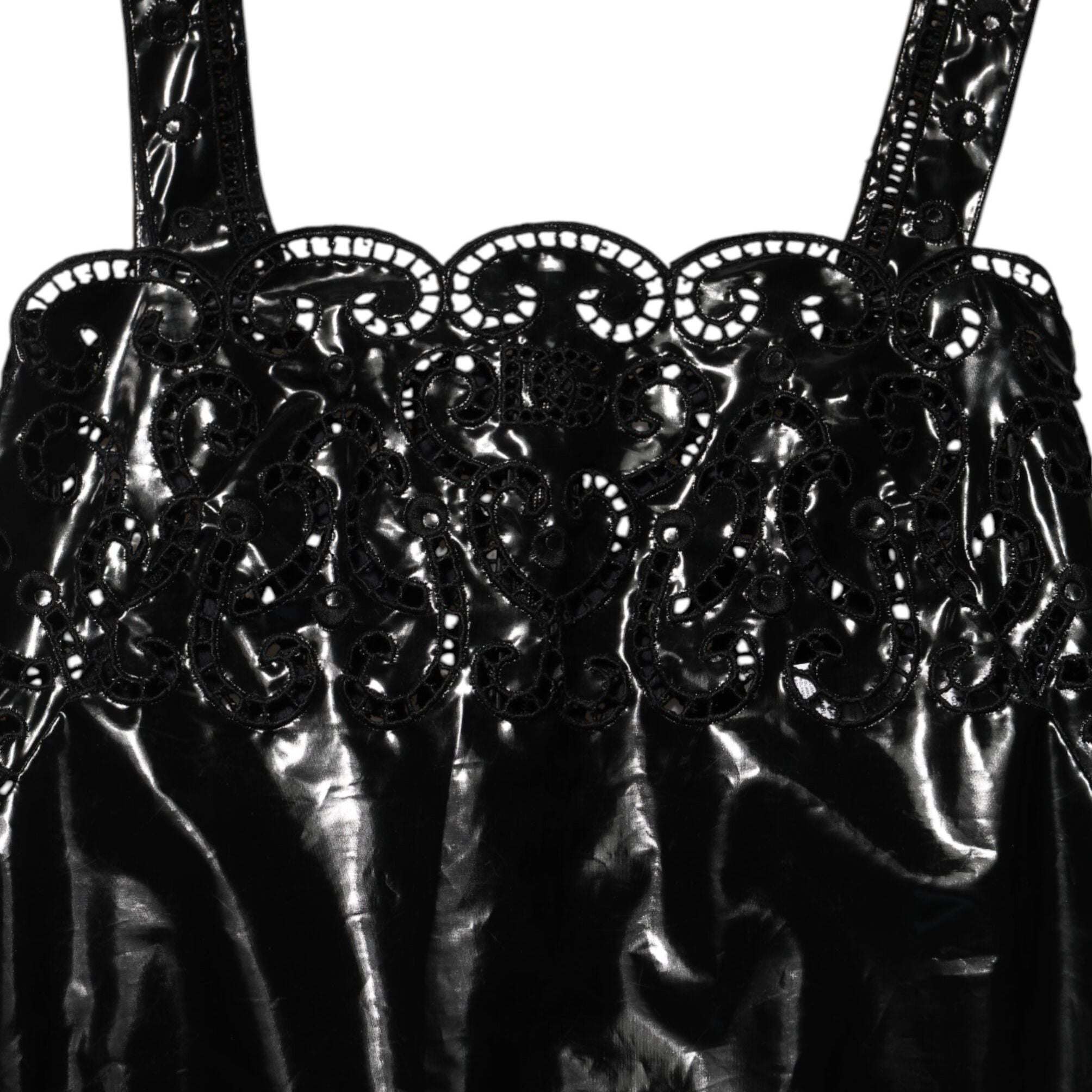 Dolce & Gabbana Black Cut Out A-line Sheath Mini Dress