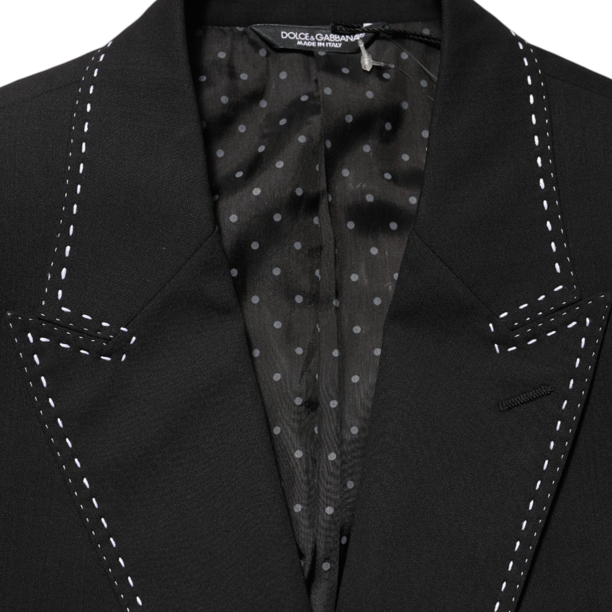Dolce & Gabbana Black SICILIA 2 Buttons Suit Jacket Blazer