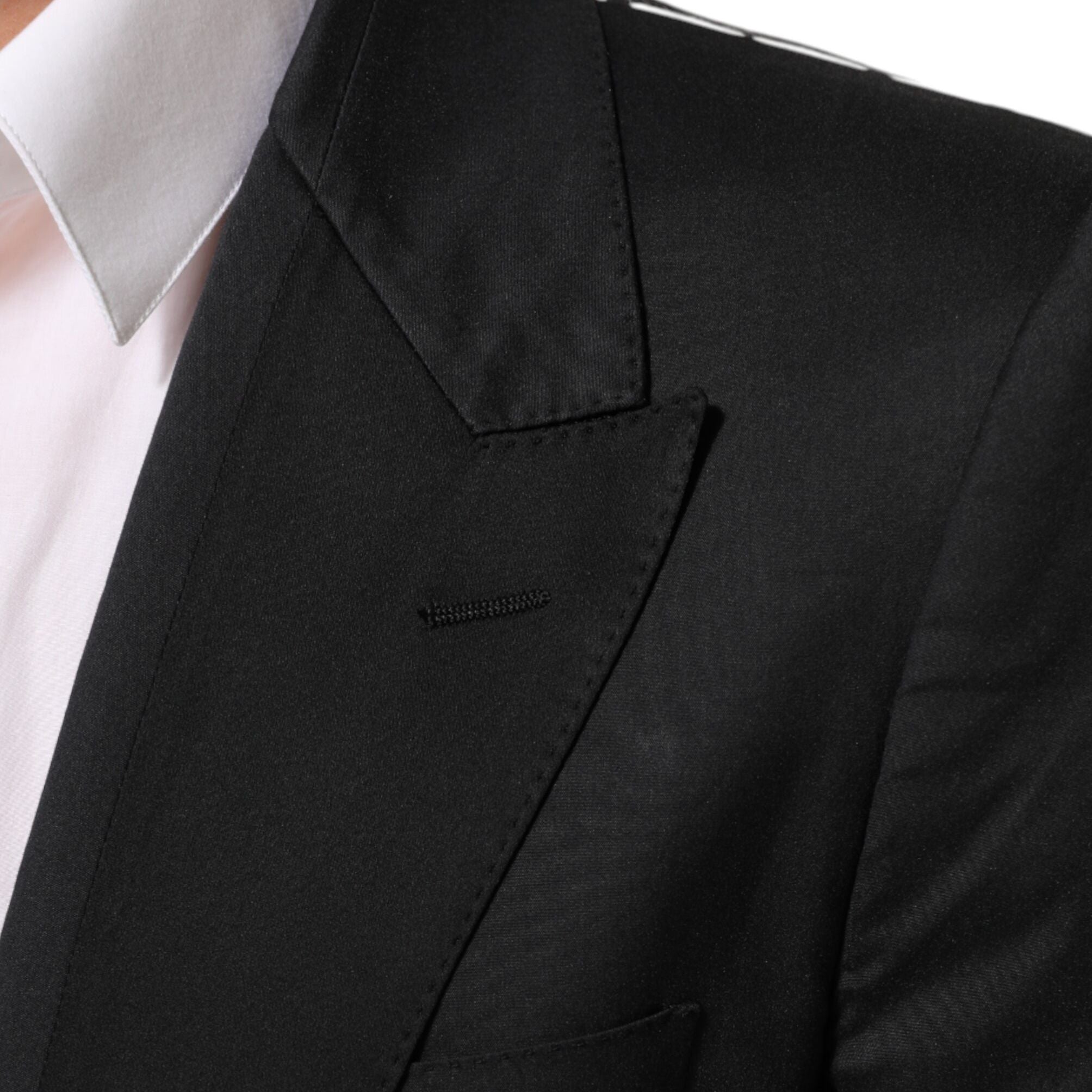 Dolce & Gabbana Black Cotton 2 Buttons Suit Jacket Blazer