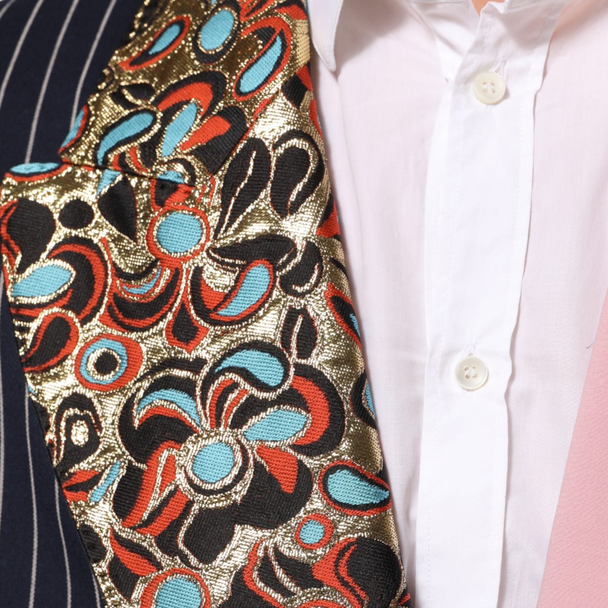 Dolce & Gabbana Multicolor Patchwork Single Breasted Jacket Blazer