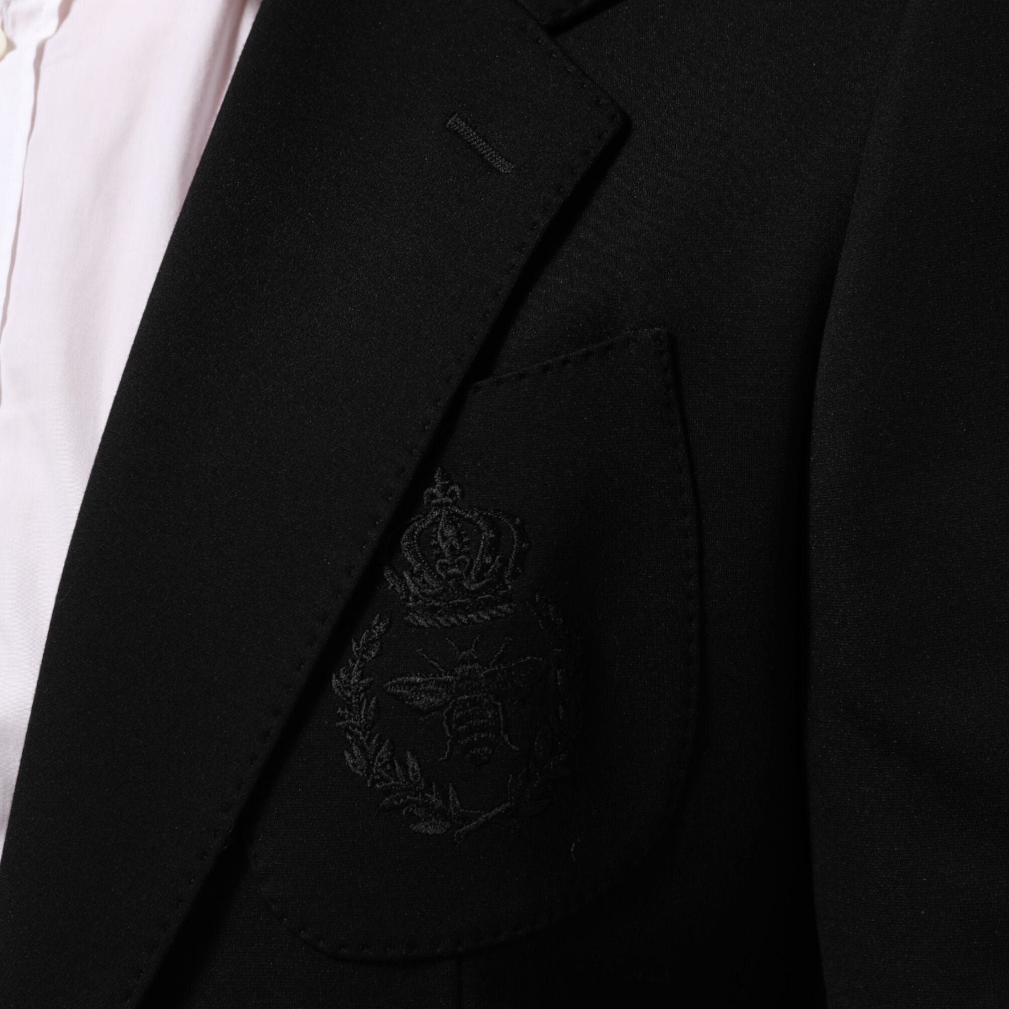 Dolce & Gabbana Black Viscose 2 Buttons Suit Jacket Blazer