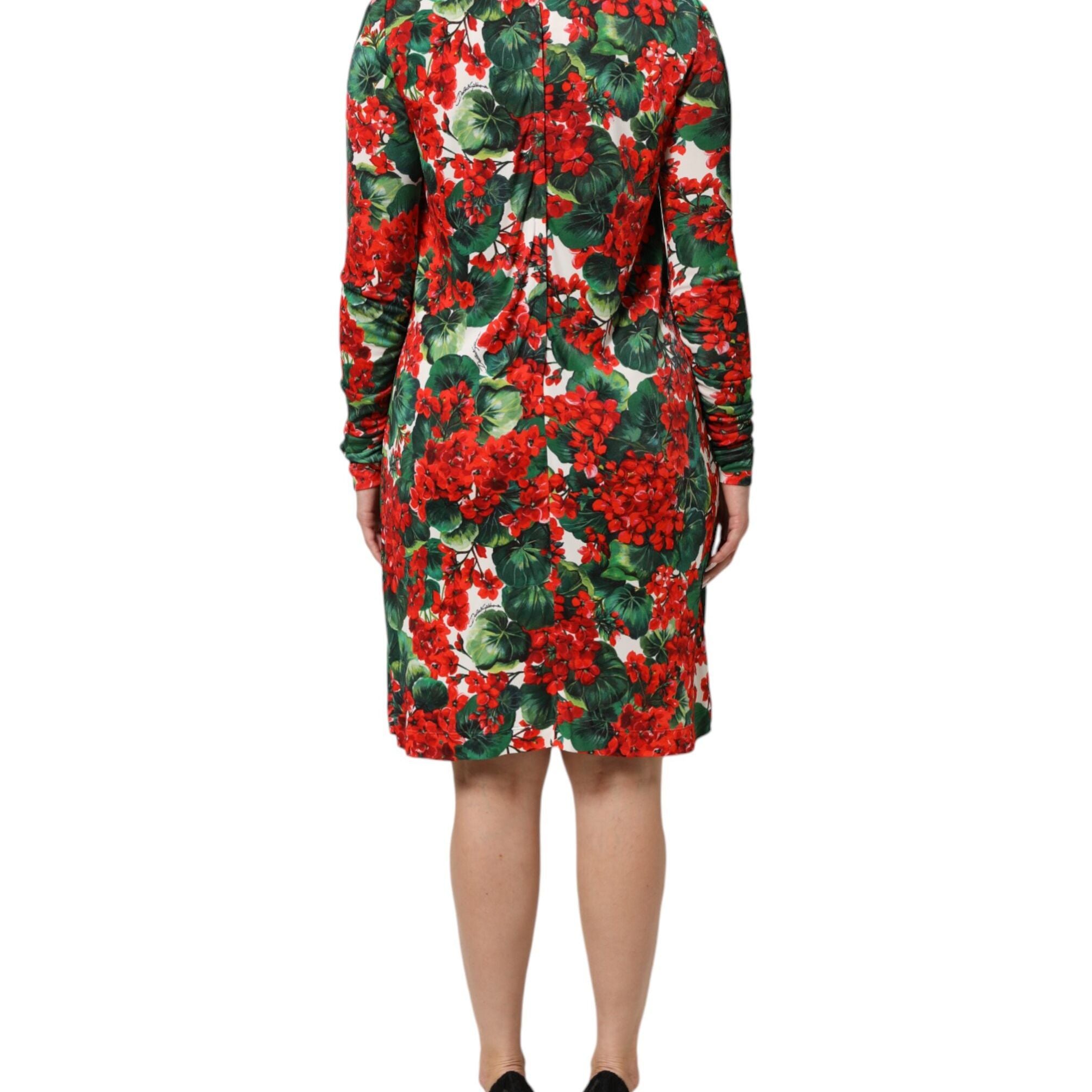 Dolce & Gabbana Multicolor Floral Short Portofino Dress