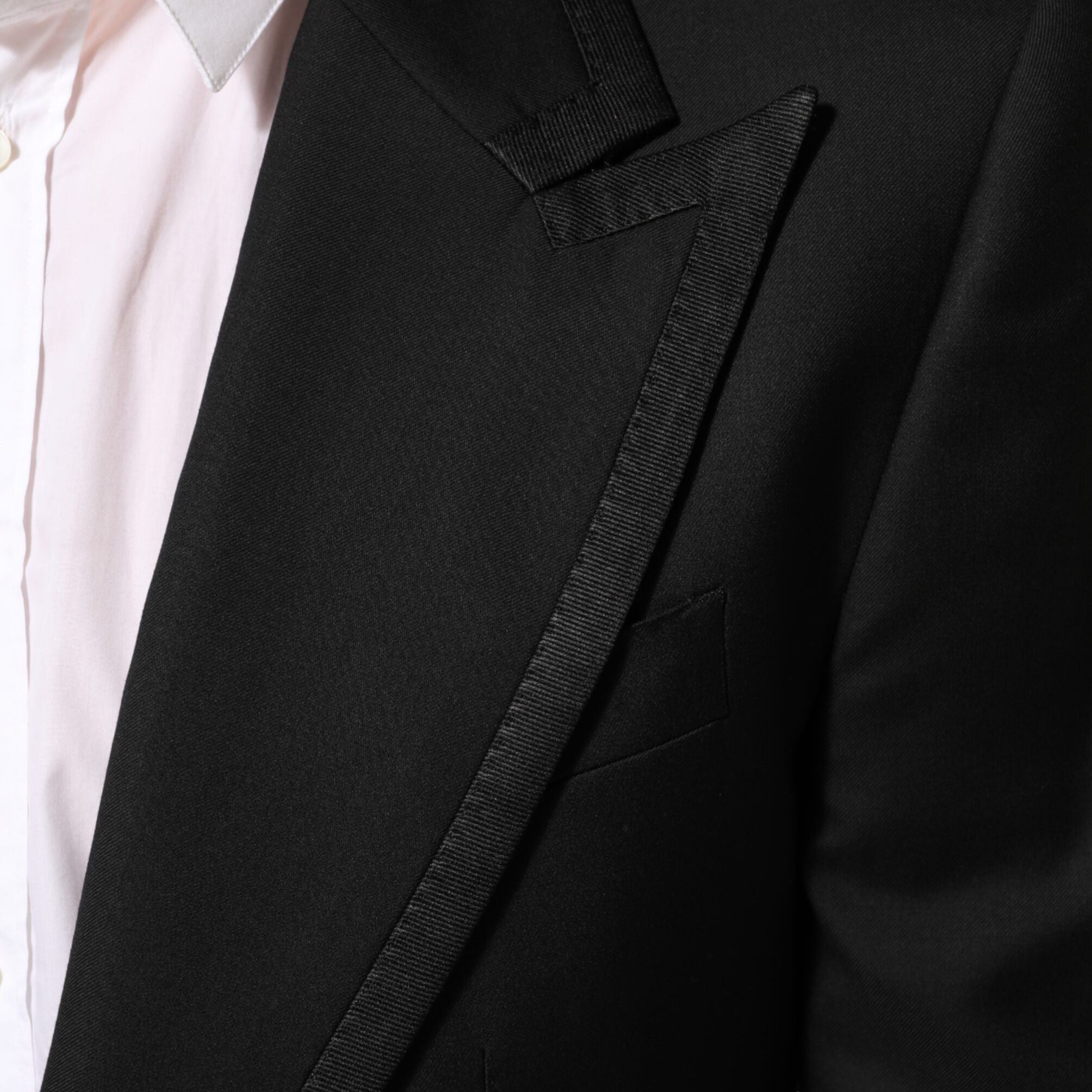 Dolce & Gabbana Black Wool 1 Button Suit Jacket Men Blazer