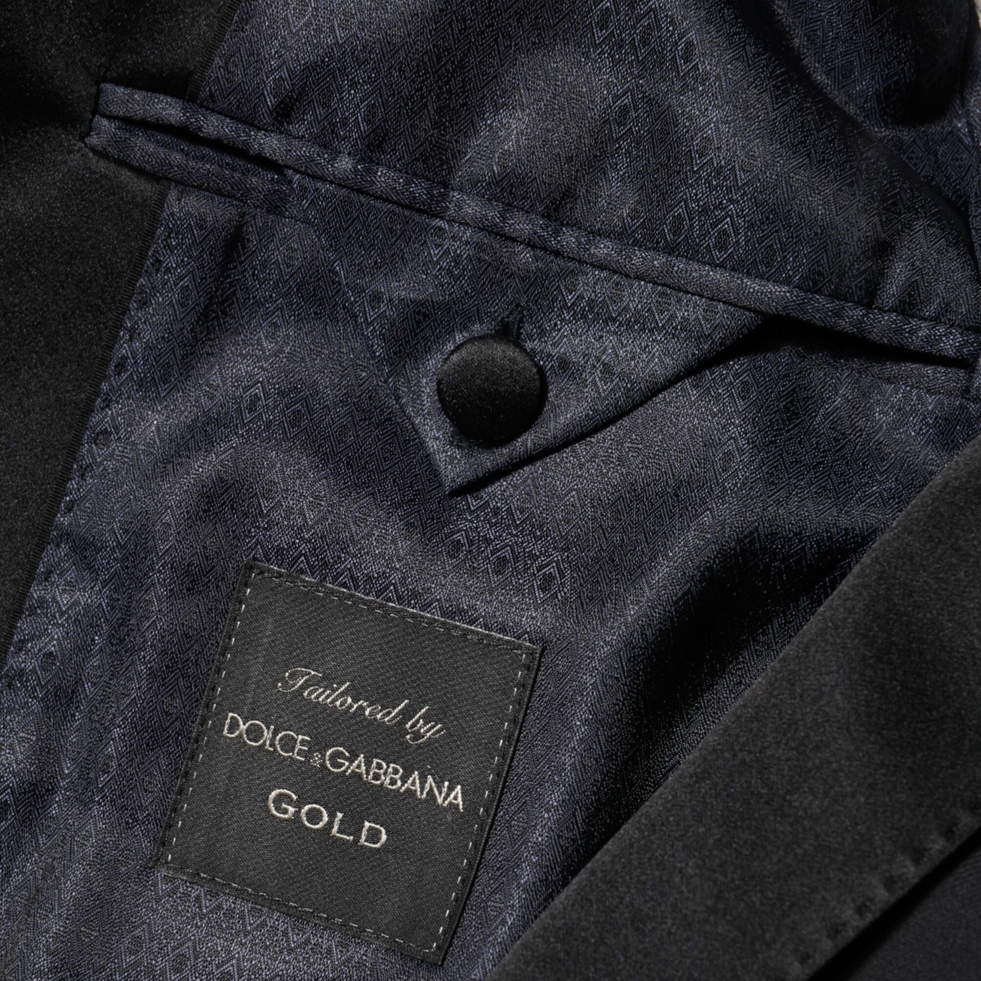 Dolce & Gabbana Black GOLD 1 Button Suit Jacket Men Blazer