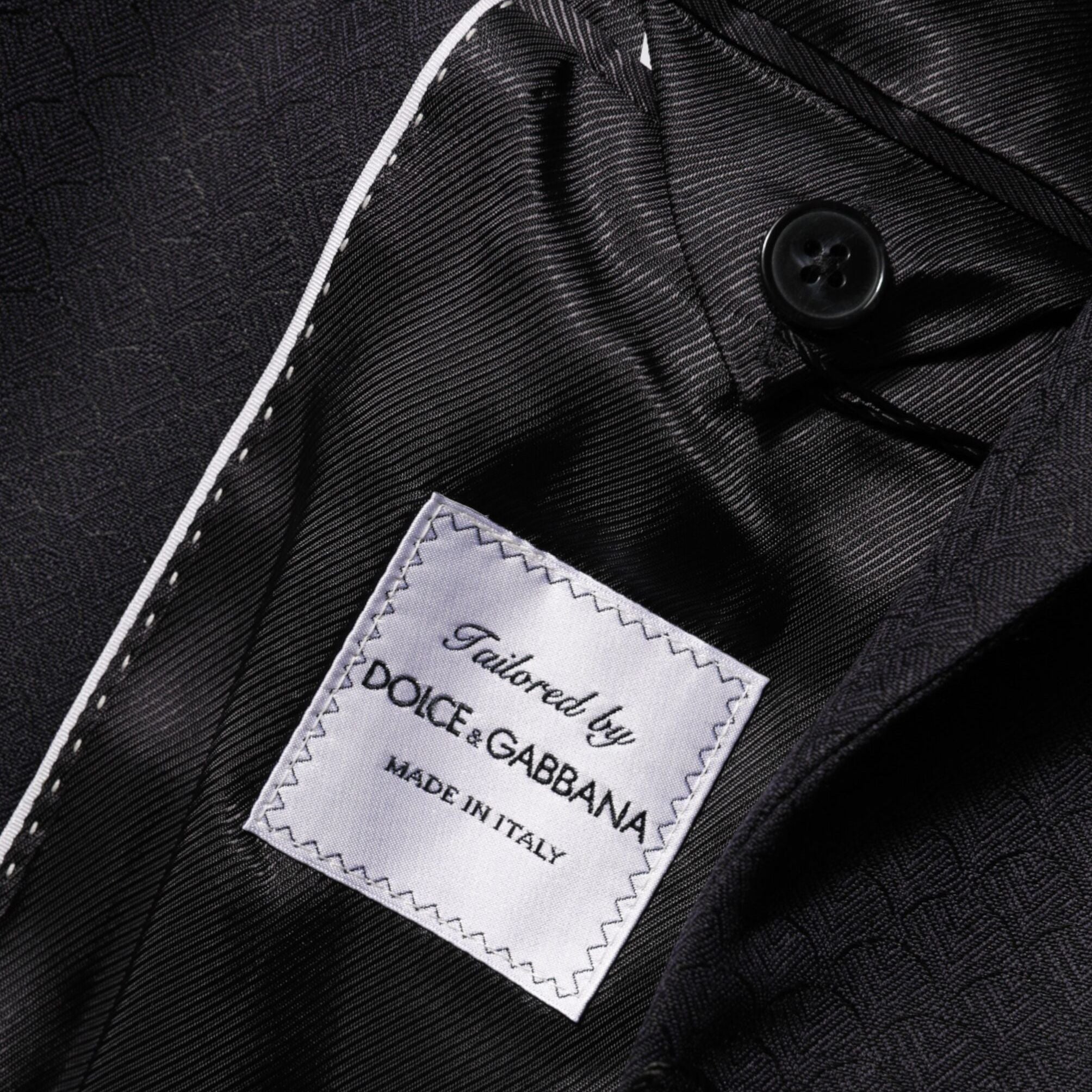Dolce & Gabbana Black Wool 2 Buttons Suit Jacket Men Blazer