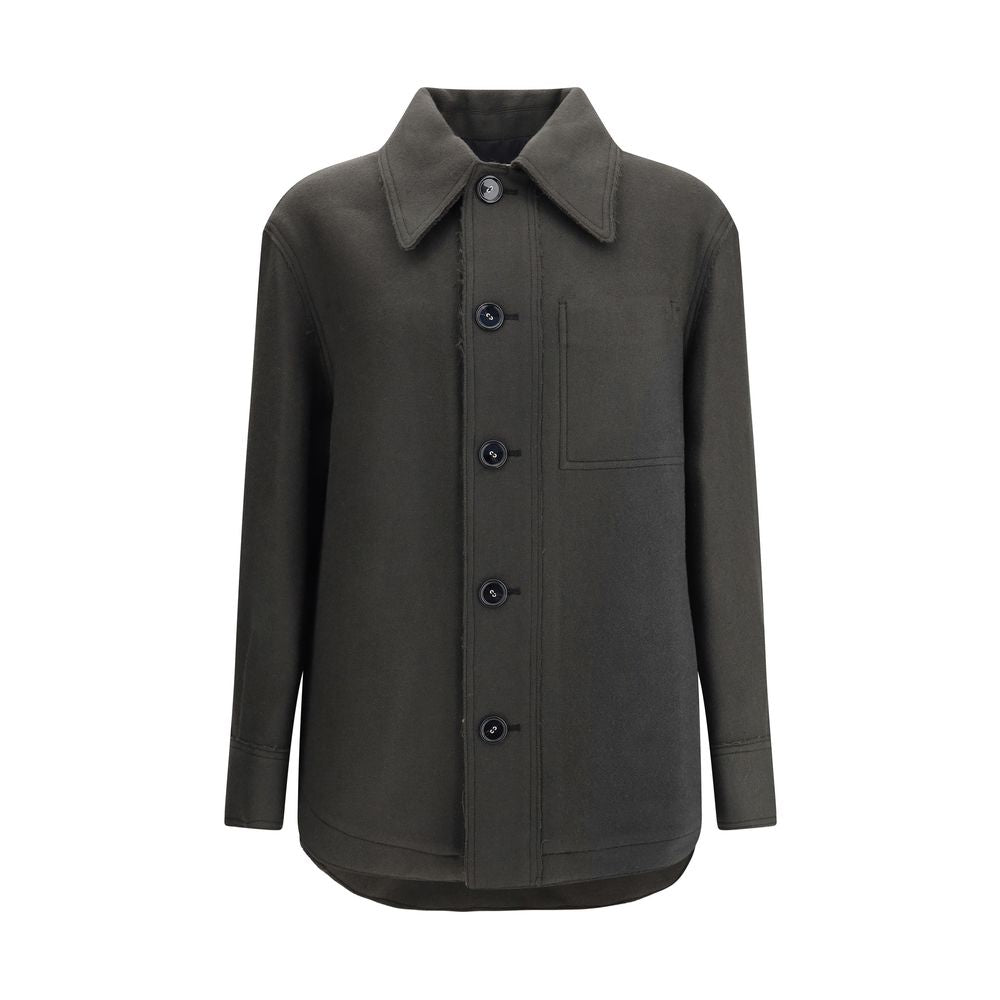 Ami Paris Gray Wool Clothing