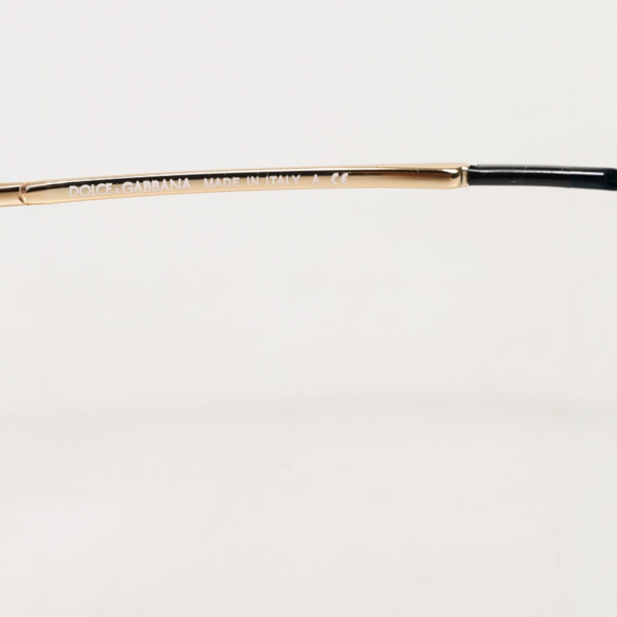 Dolce & Gabbana Black Acetate Cat Eye Frame Eyeglass Reading Glass