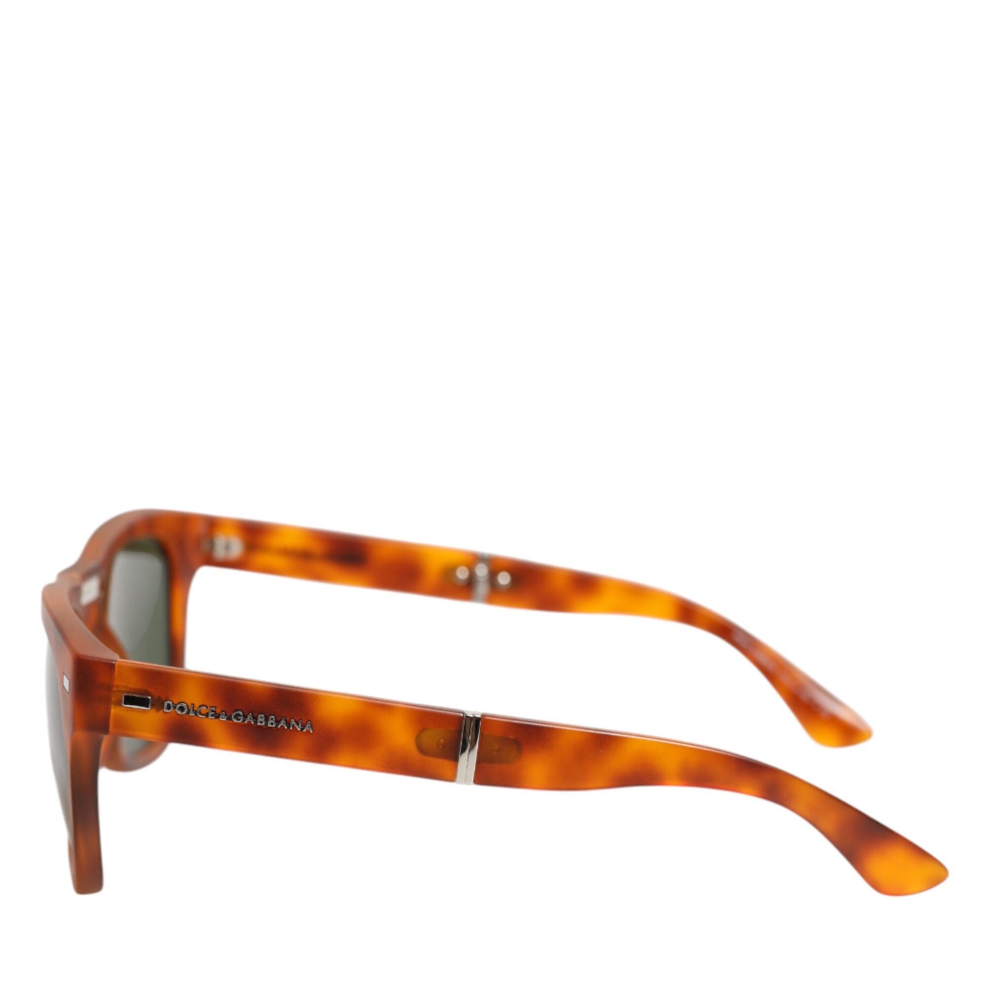 Dolce & Gabbana DG6089 Havana Full Rim Round Lenses Foldable Sunglasses