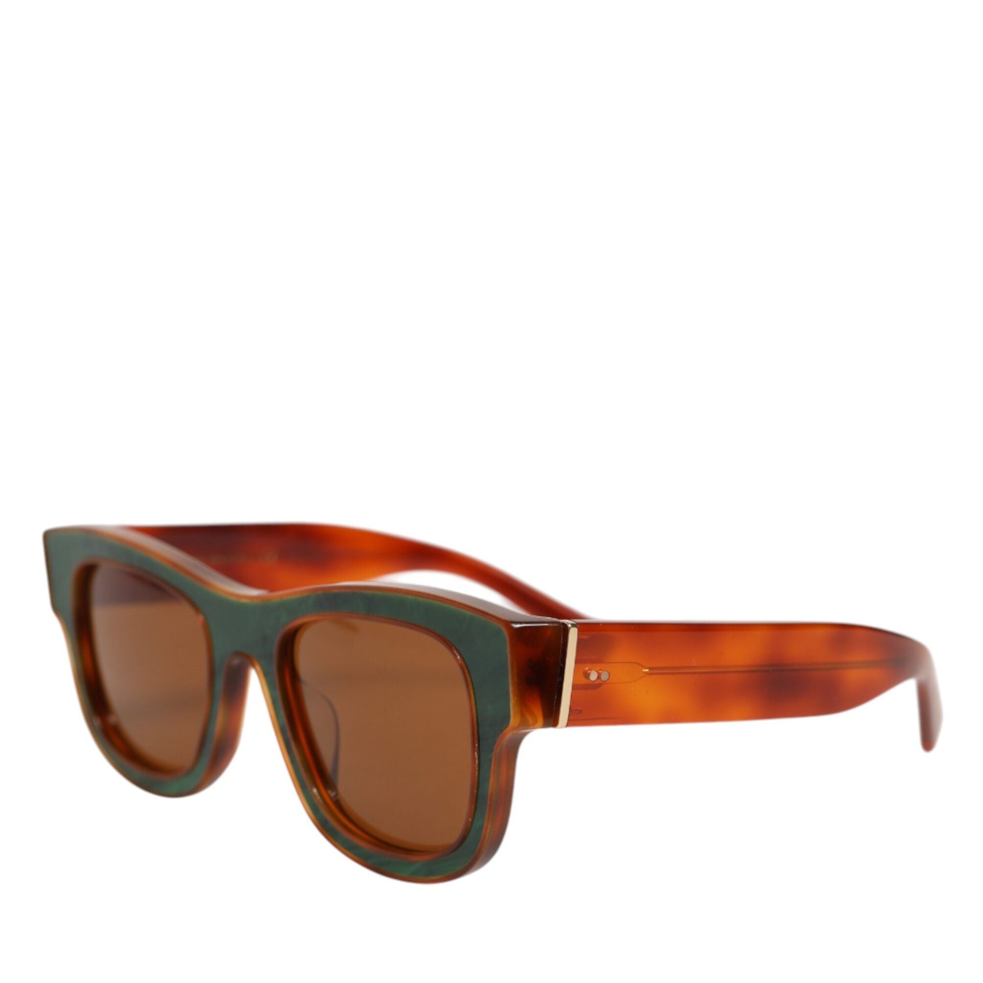 Dolce & Gabbana DG4391 Green Brown Acetate Square Frame Unisex Sunglasses