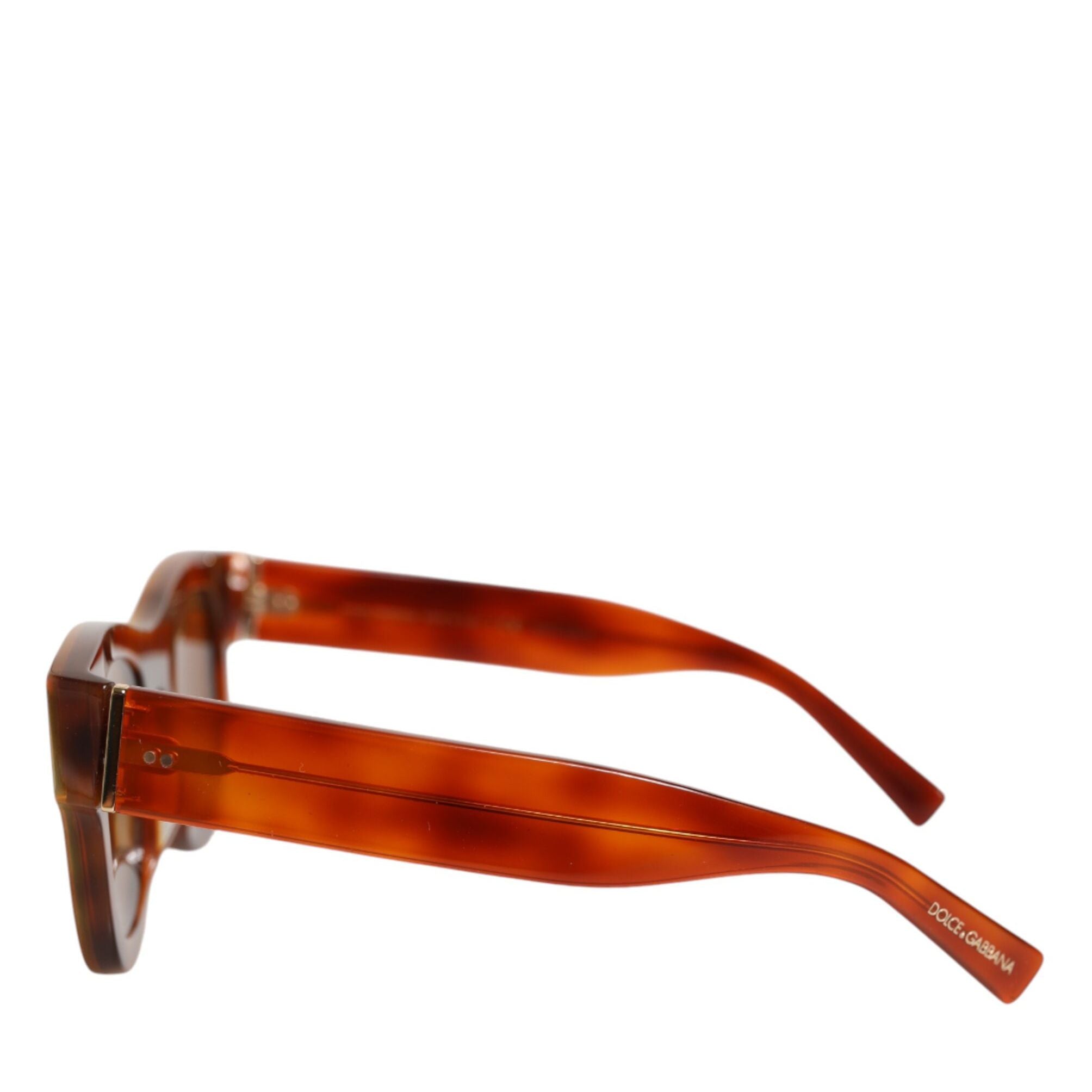 Dolce & Gabbana DG4391 Green Brown Acetate Square Frame Unisex Sunglasses