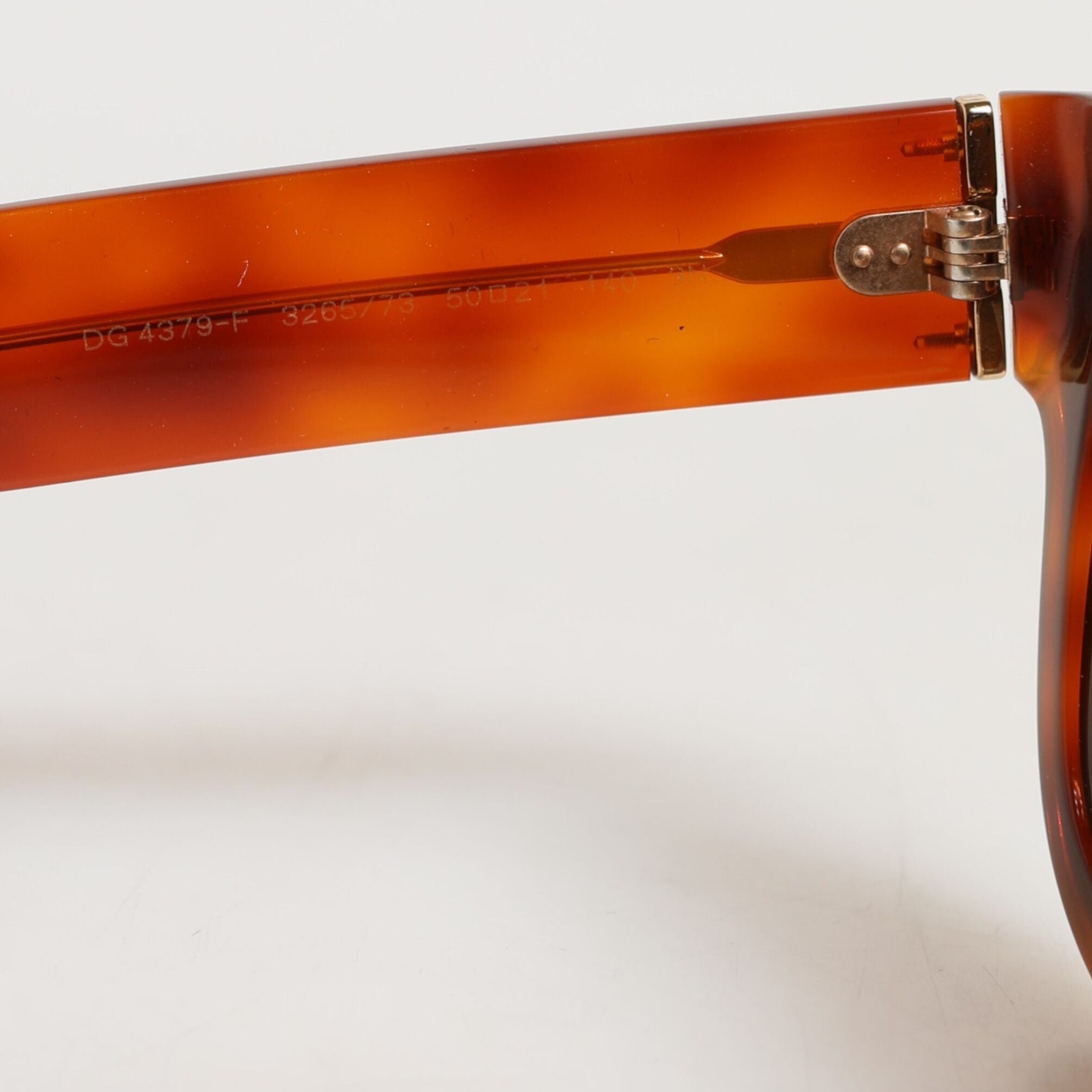 Dolce & Gabbana DG4391 Green Brown Acetate Square Frame Unisex Sunglasses