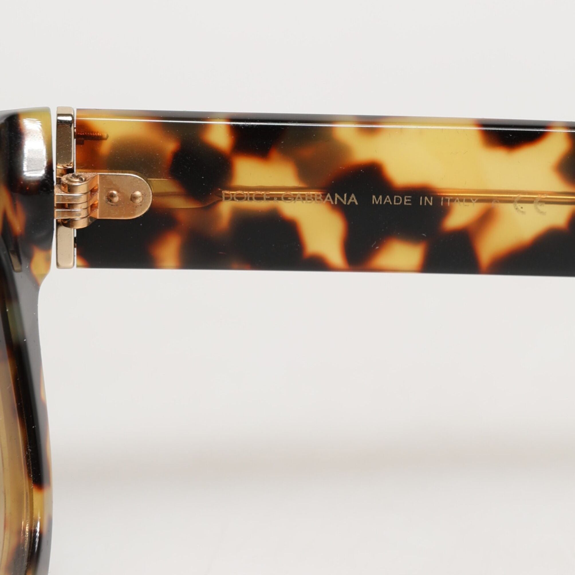 Dolce & Gabbana DG4379F White Tortoiseshell Gradient Acetate Shades Sunglasses