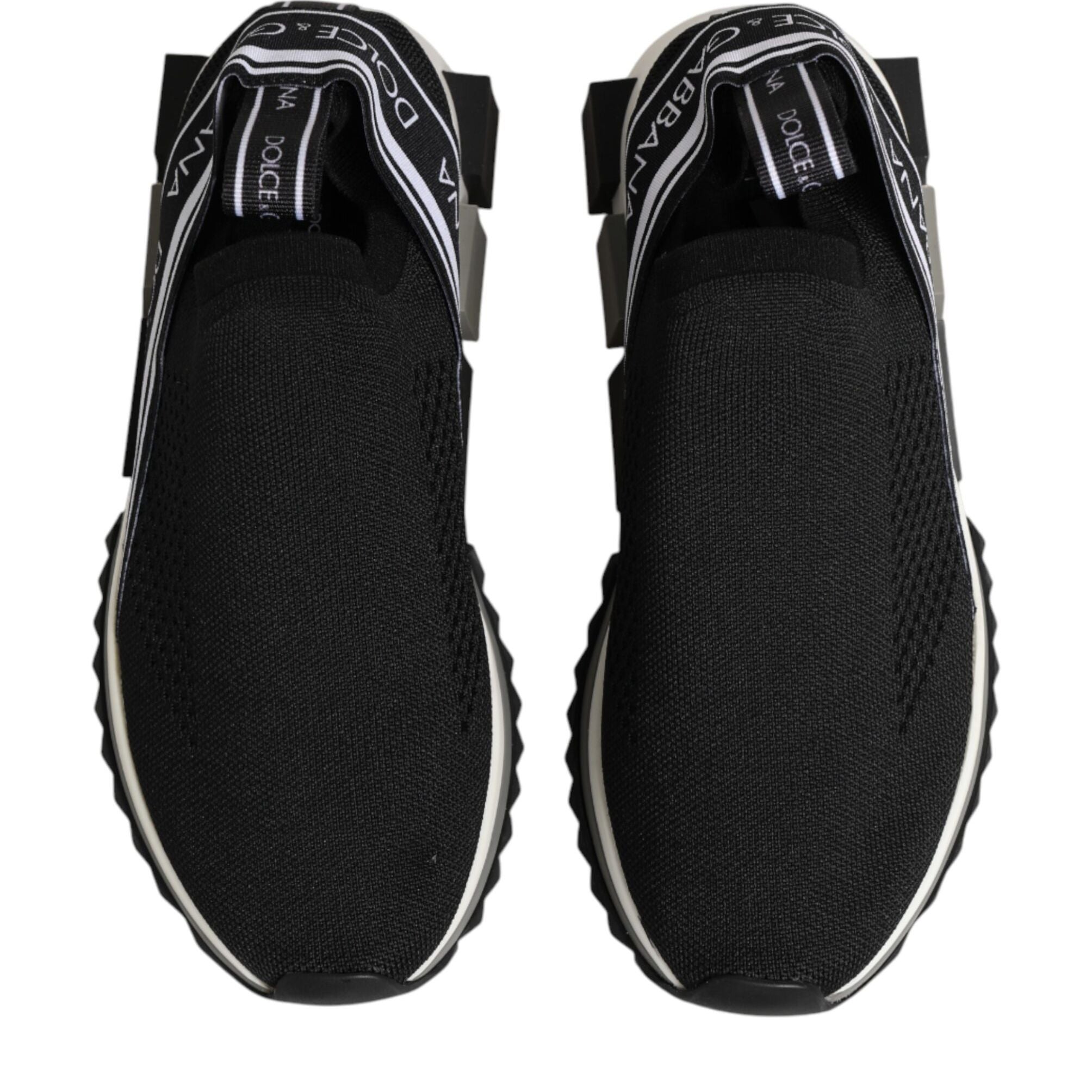 Dolce & Gabbana Black Slip On Sorrento Low Top Sneakers Shoes