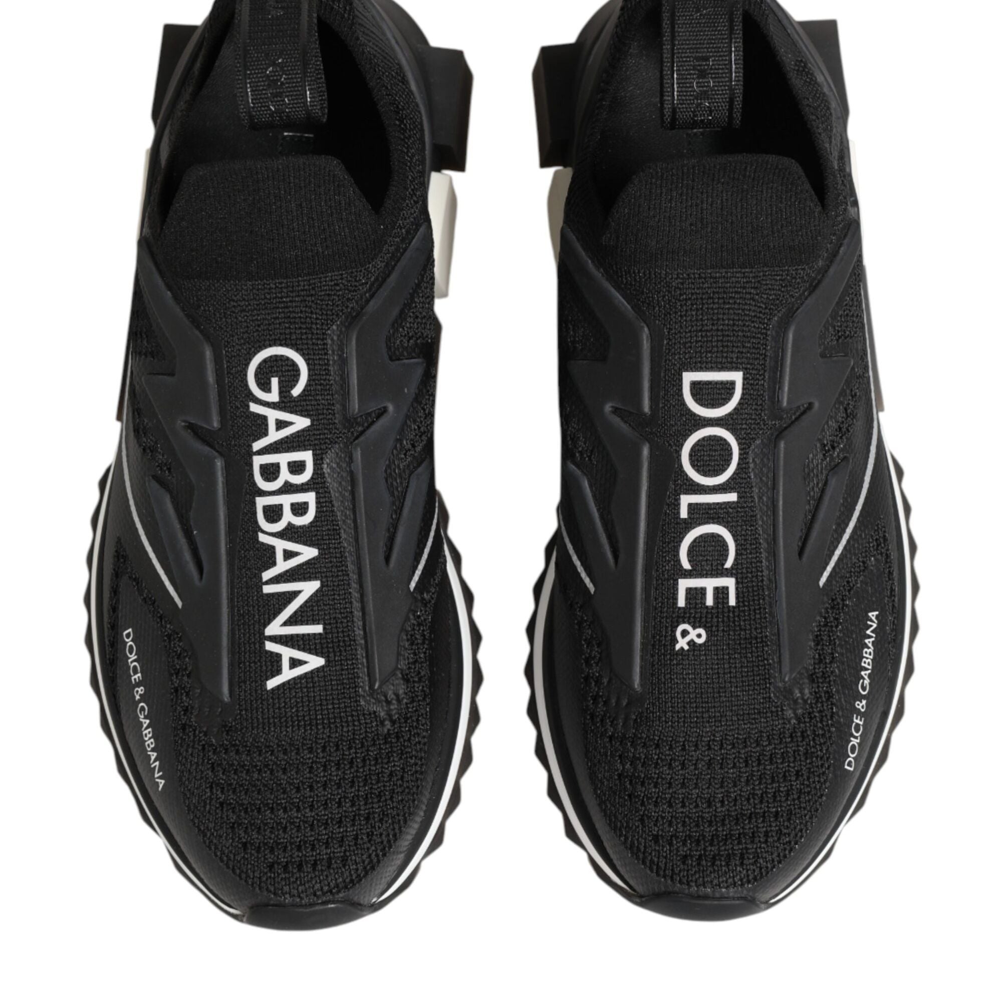 Dolce & Gabbana Black SORRENTO Sport Stretch Sneakers Shoes