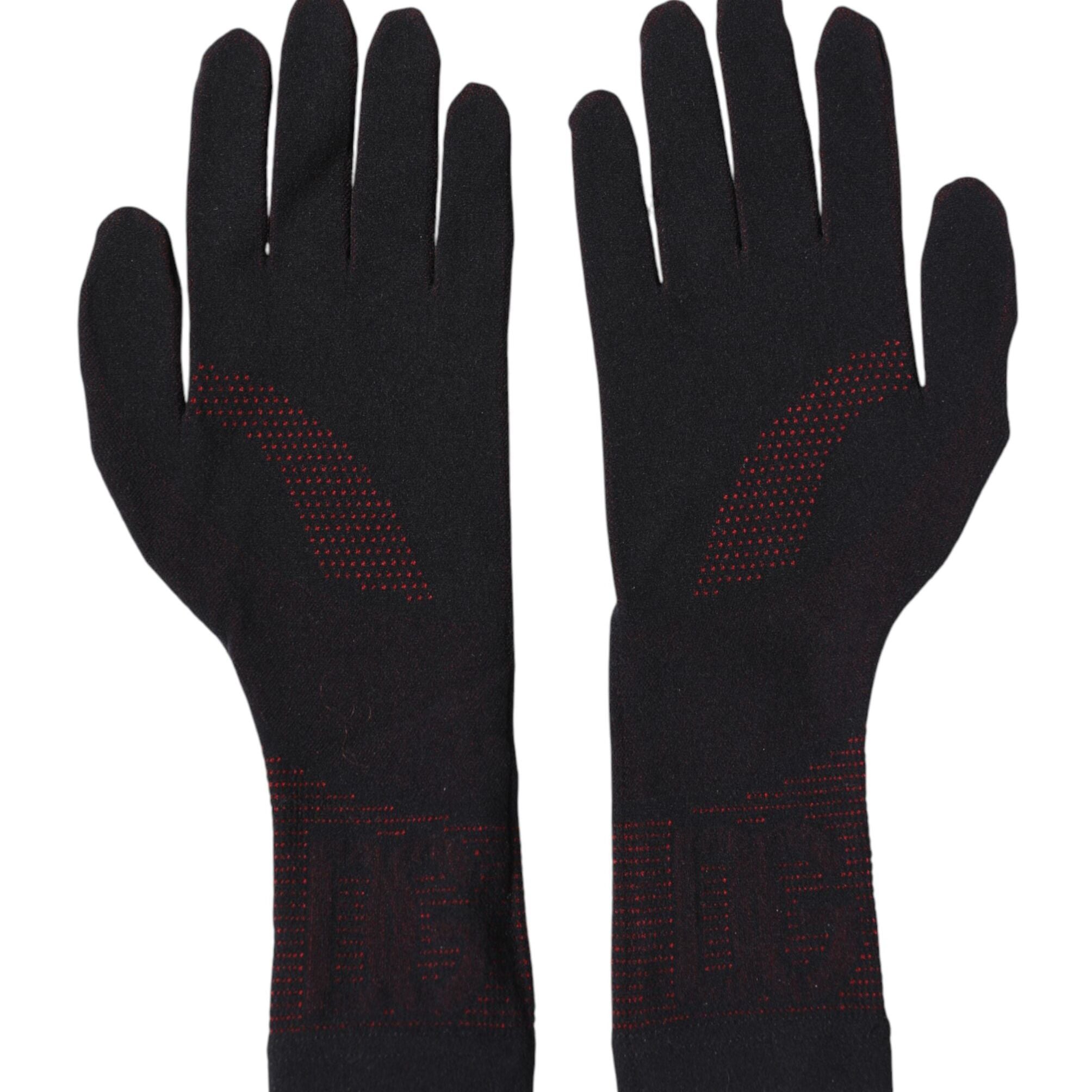 Dolce & Gabbana Black DG Logo Cotton Hands Mitten Men Gloves