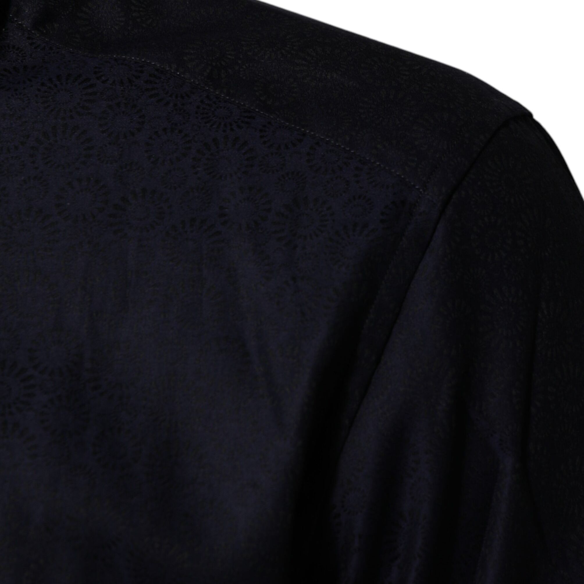 Dolce & Gabbana Blue Cotton Collared Long Sleeve GOLD Men Dress Shirt