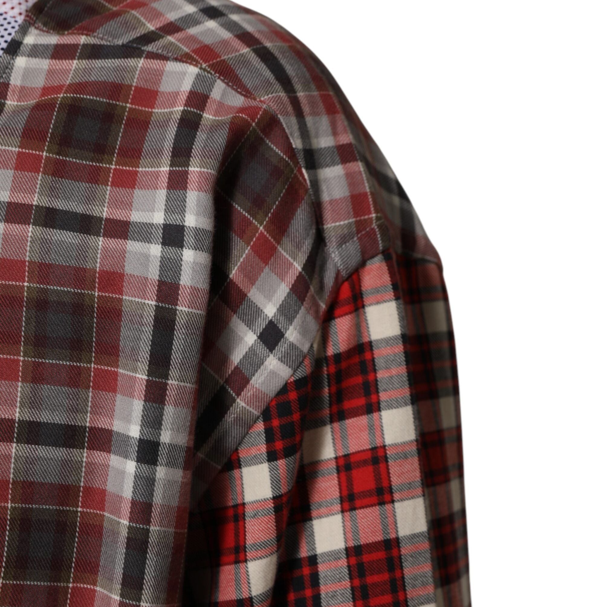 Dolce & Gabbana Multicolor Cotton Collared Checkered Shirt