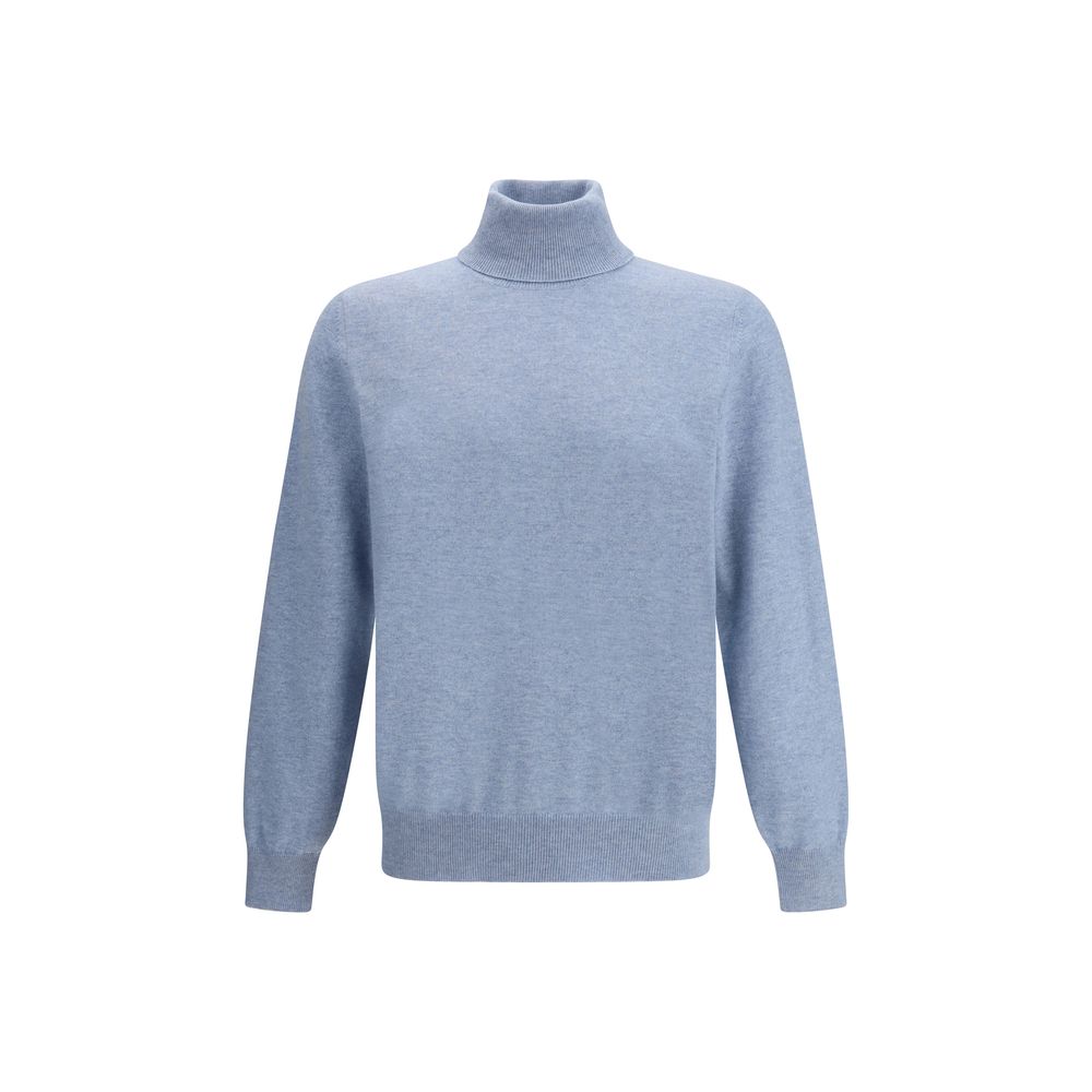Brunello Cucinelli Blue Cashmere Sweater