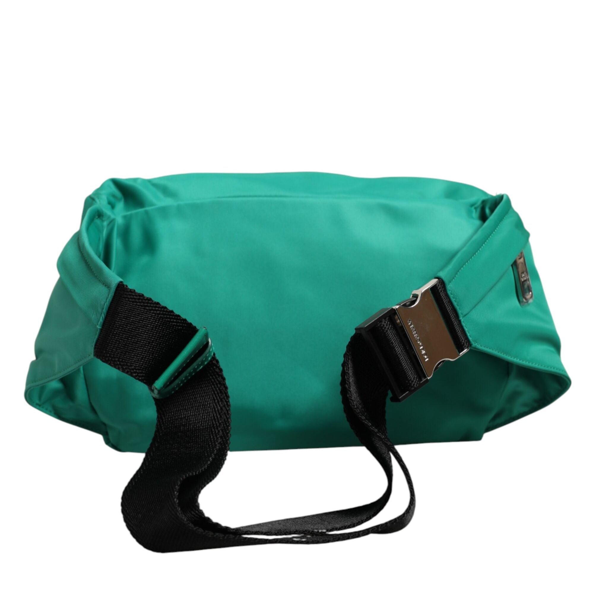 Dolce & Gabbana Green Logo Plaque Nylon Waist Fanny Pack Men's Borse Bag
