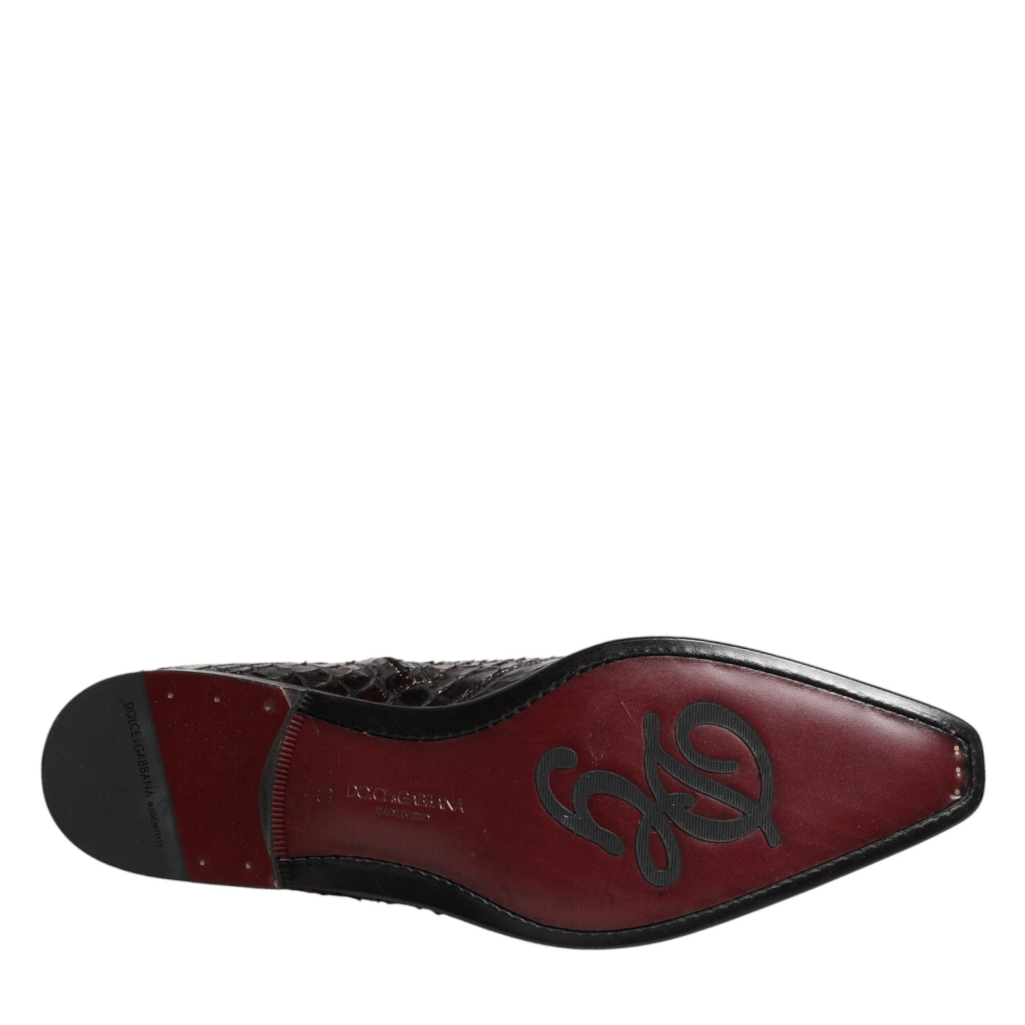 Dolce & Gabbana Bordeaux Chelsea Men Short Ankle Boots Shoes
