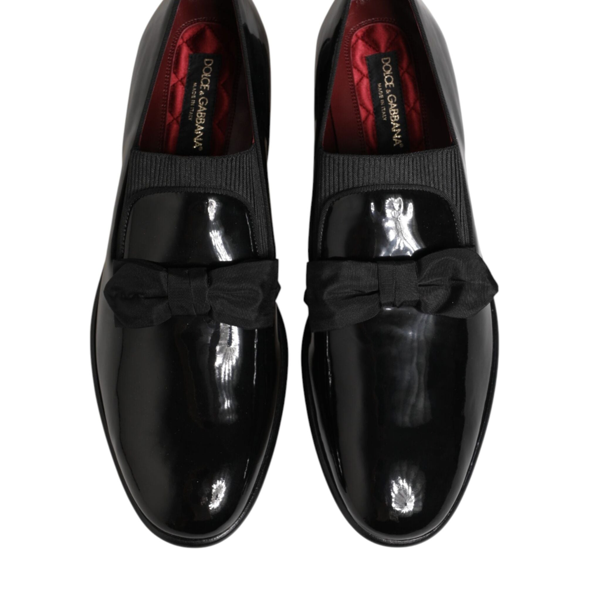 Dolce & Gabbana Black Leather Slip On Dress Men Loafers Shoes