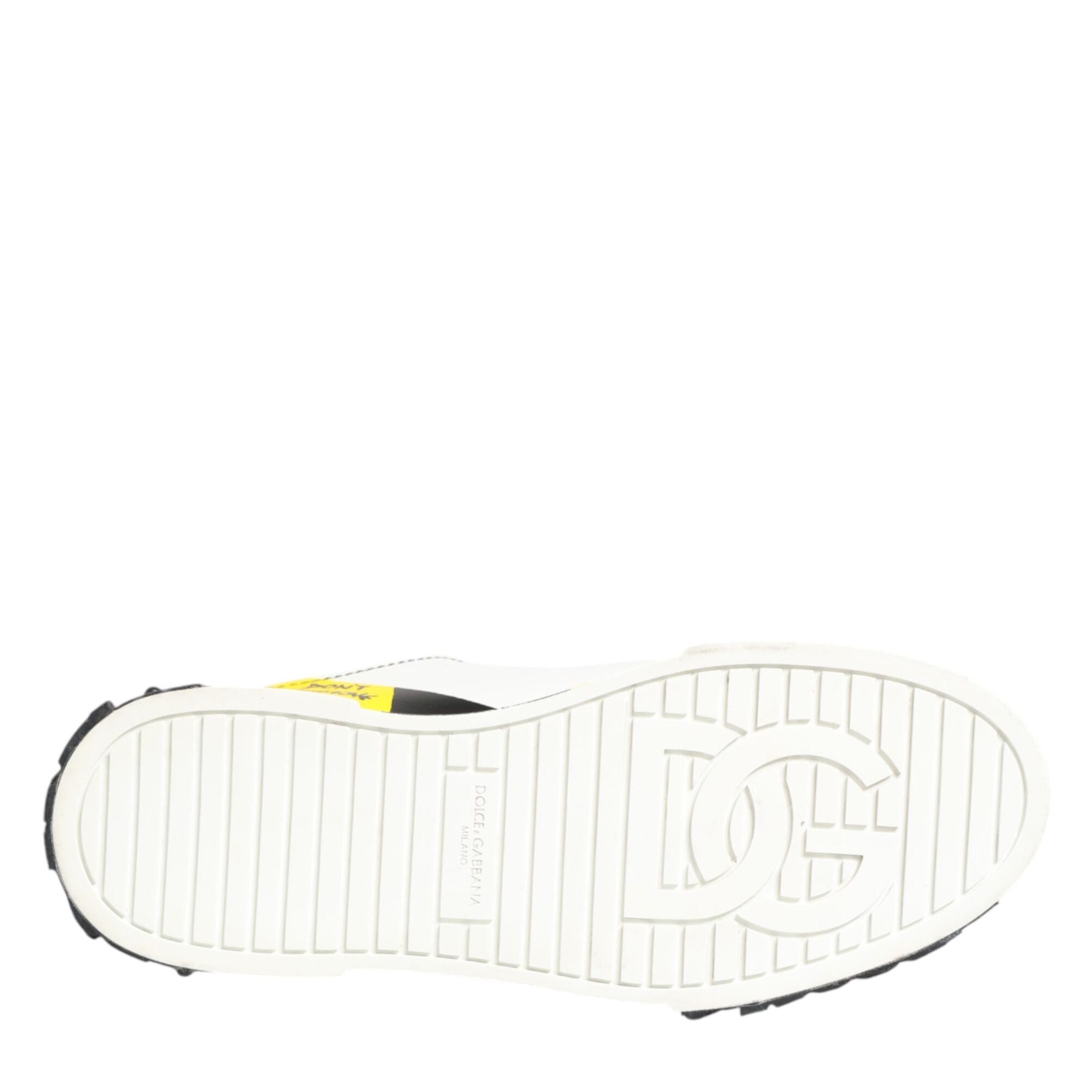 Dolce & Gabbana Multicolor Leather Graffiti Low Top Sneakers Shoes