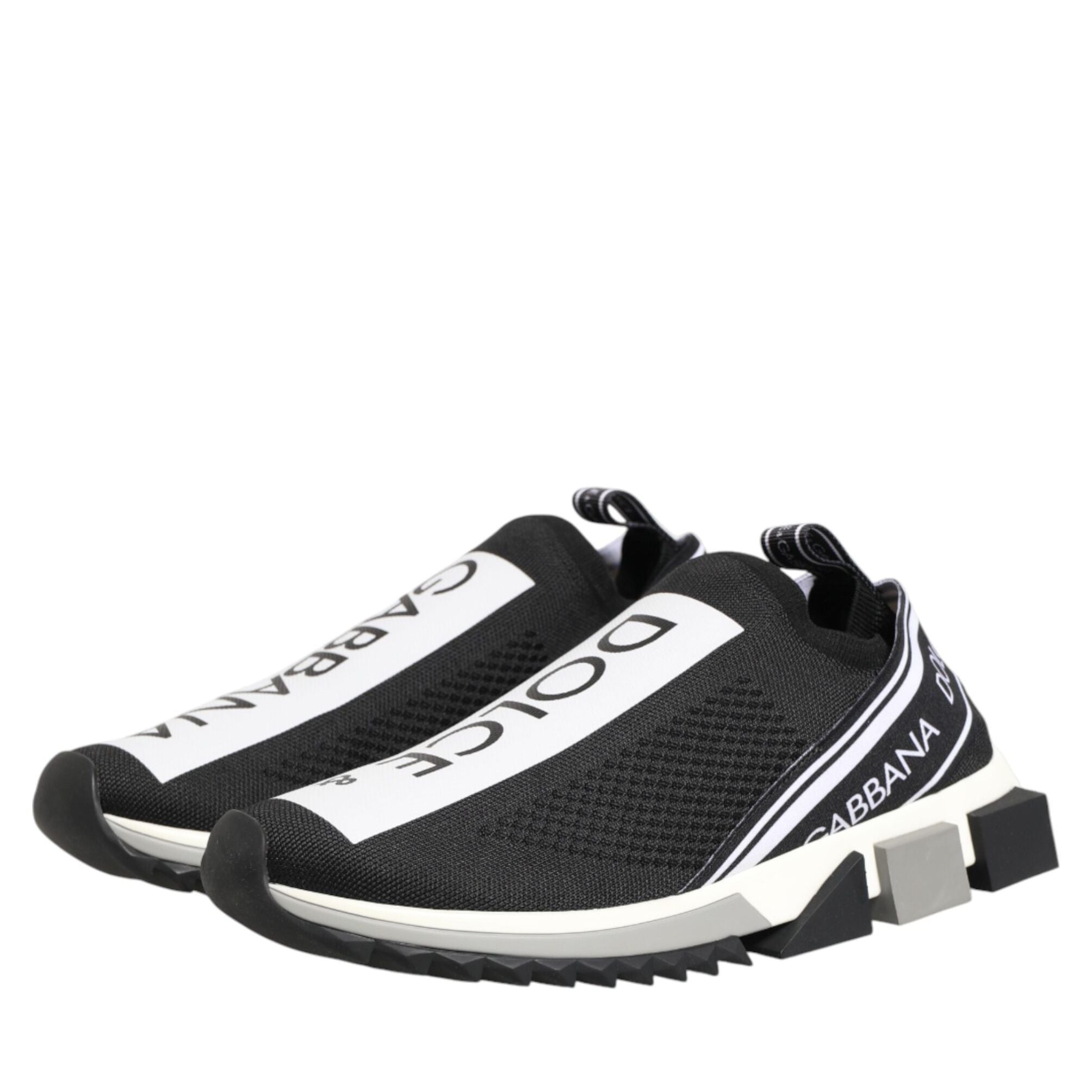 Dolce & Gabbana Black Slip On Sorrento Men Sneakers Shoes