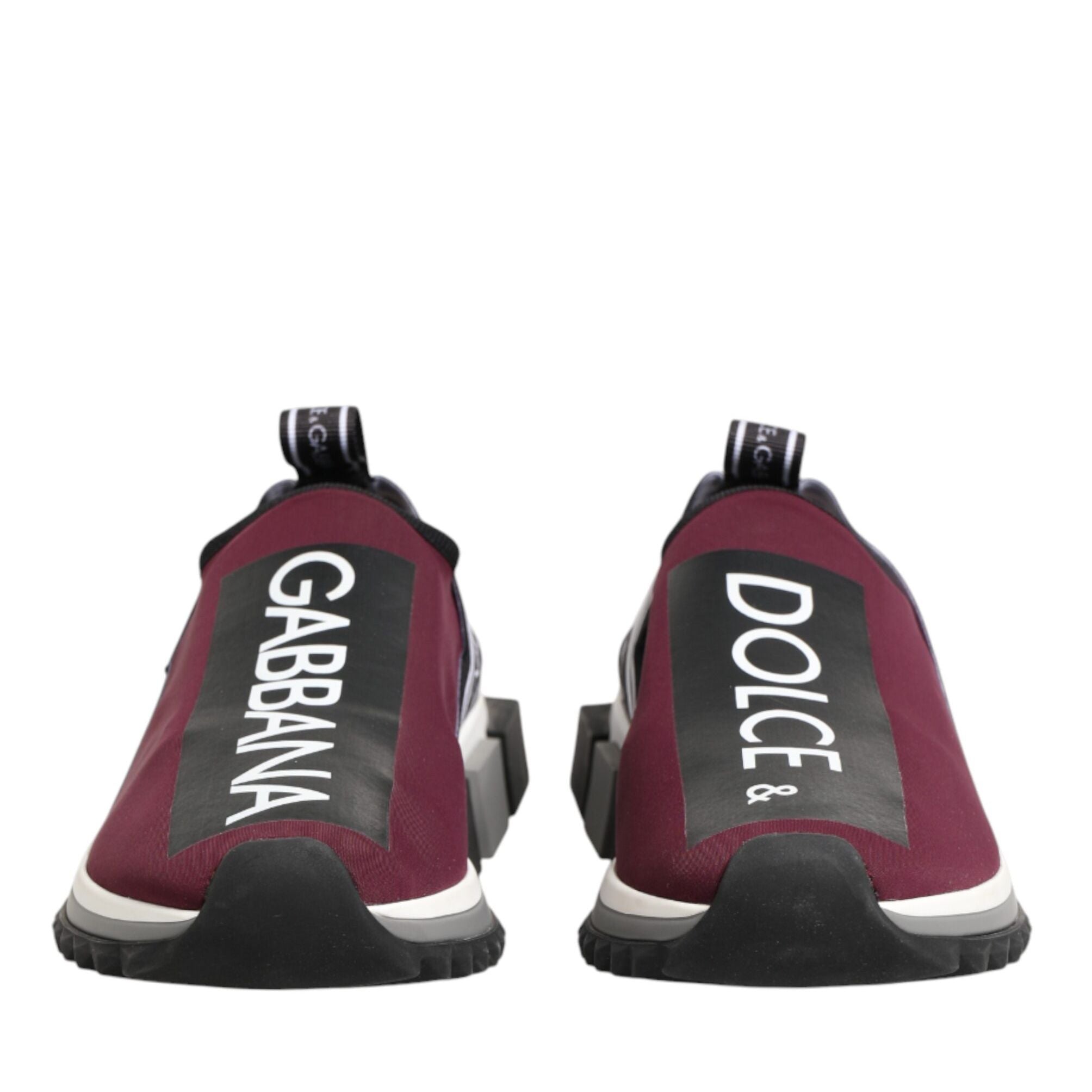 Dolce & Gabbana Maroon Slip On Sorrento Men Sneakers Shoes