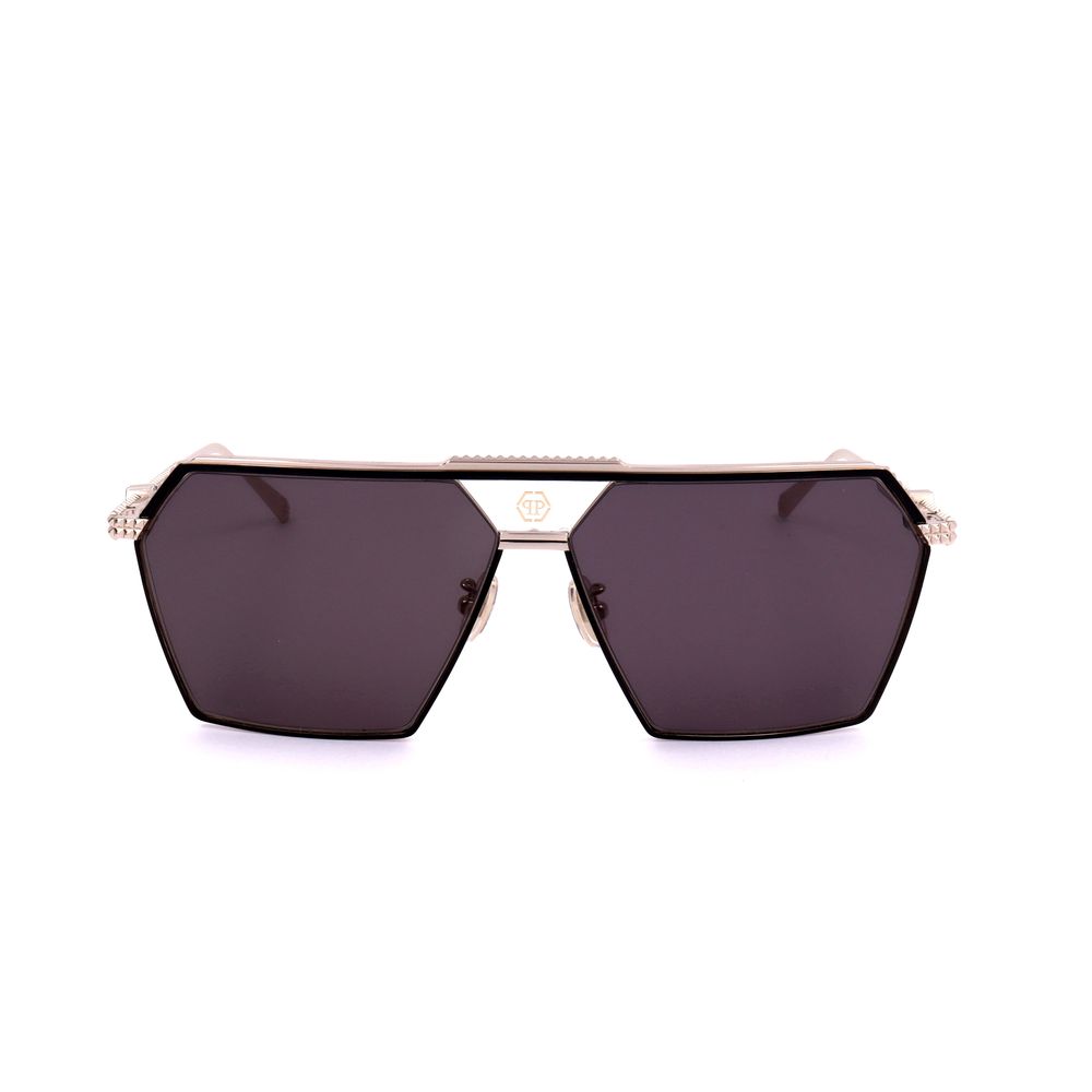Philipp Plein Gray Titanium Sunglasses