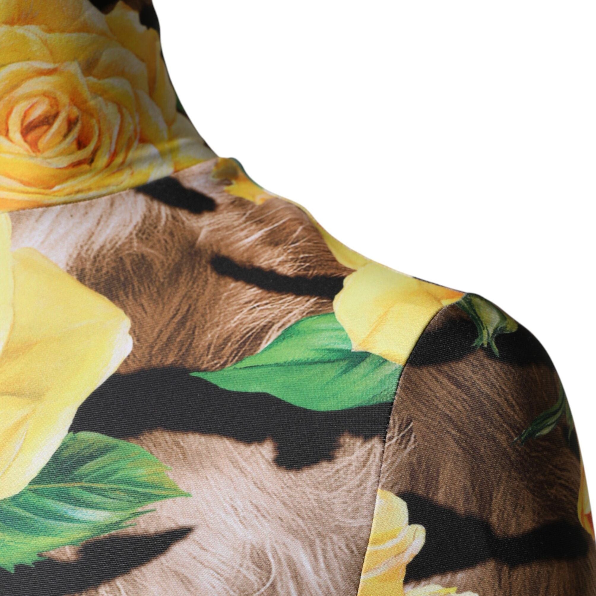 Dolce & Gabbana Multicolor Floral Print Sheath Mini Dress