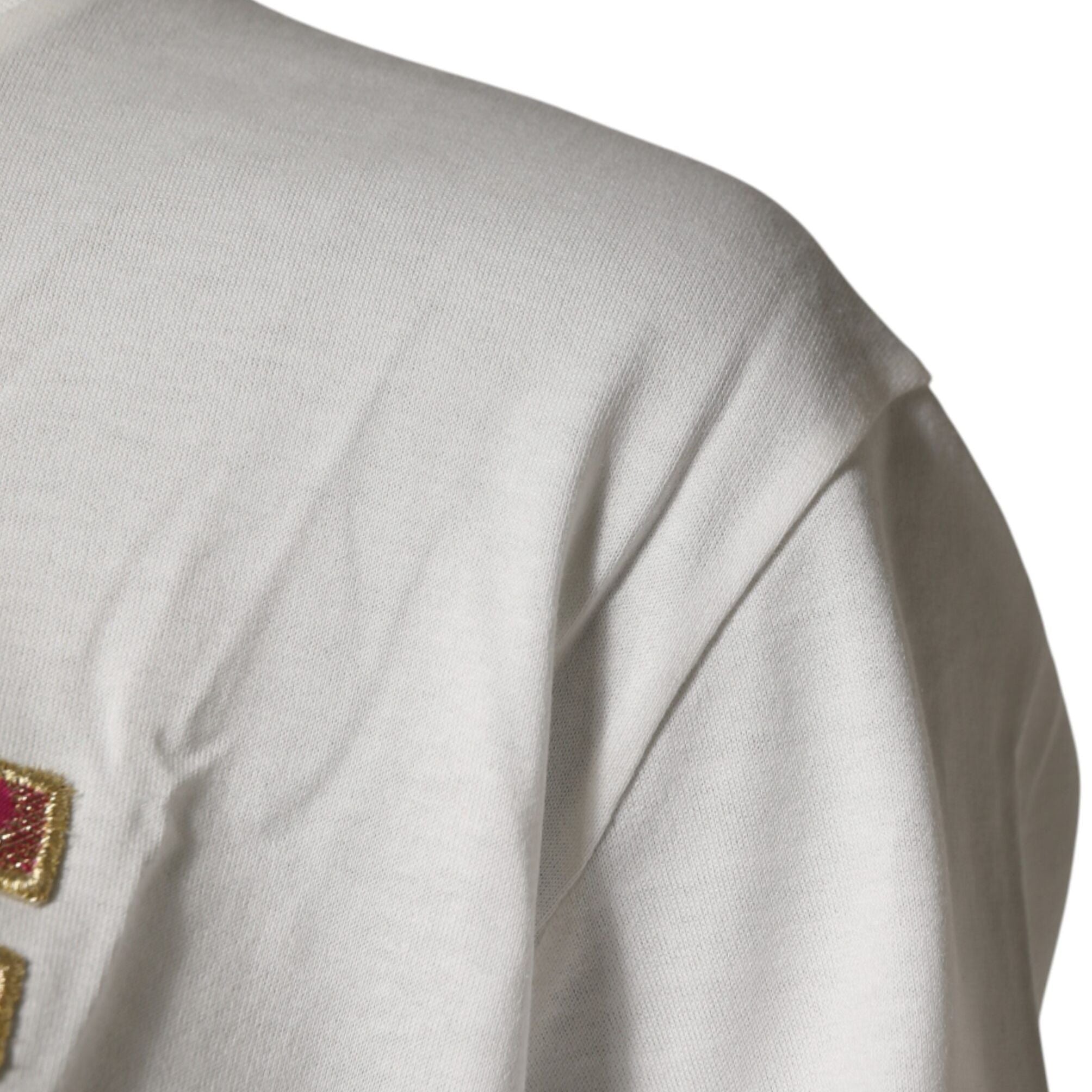 Dolce & Gabbana White Logo Crew Neck Short Sleeves T-shirt