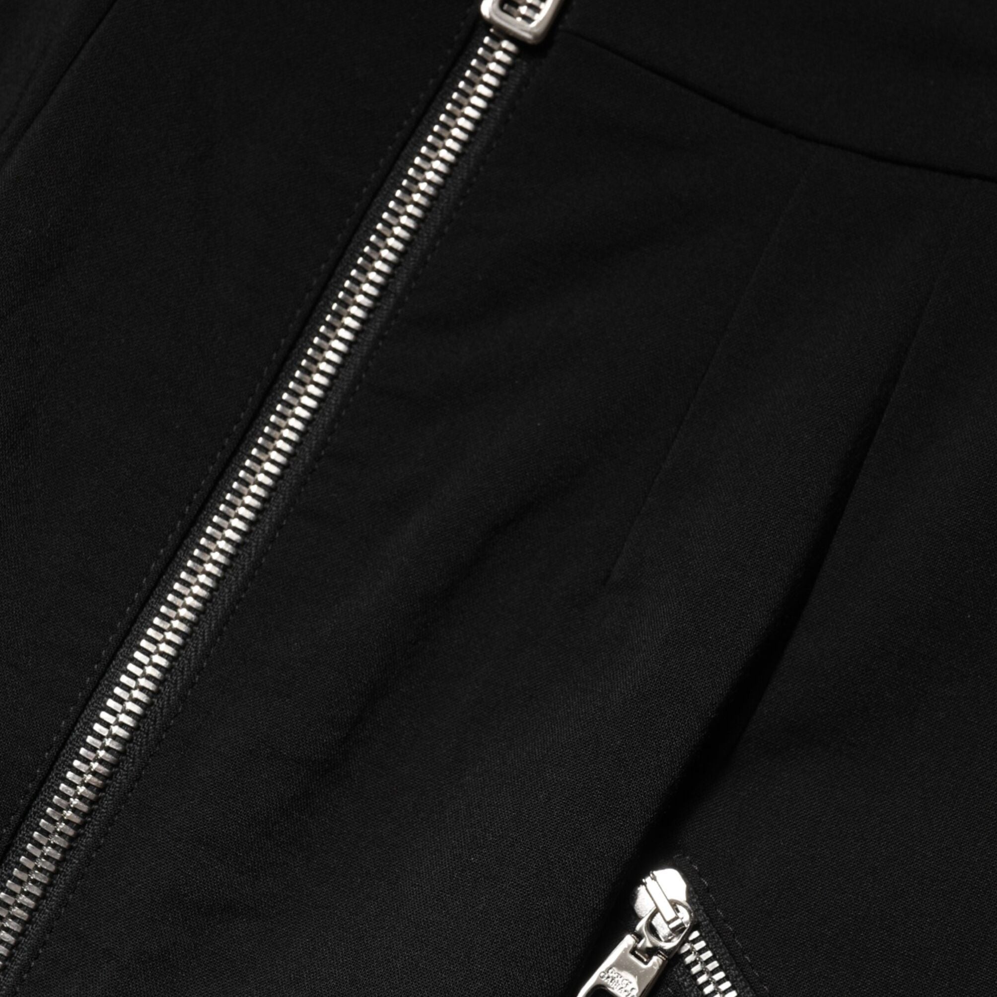 Dolce & Gabbana Black Polyester Zipper High Waist Mini Skirt