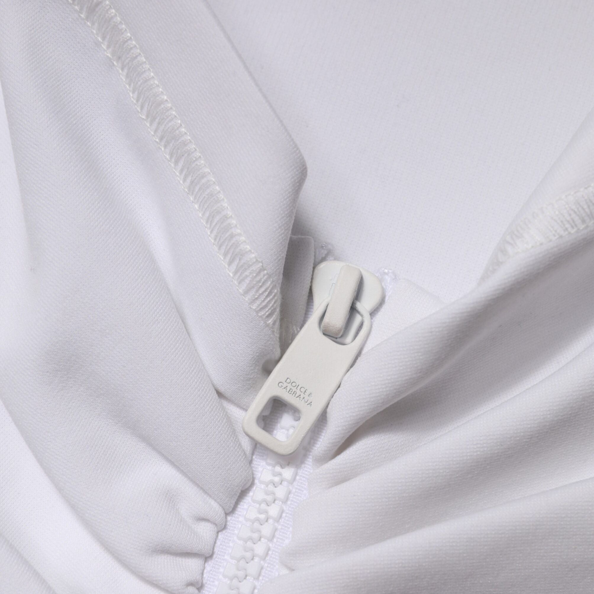 Dolce & Gabbana White Viscose Pencil Cut High Waist Mini Skirt