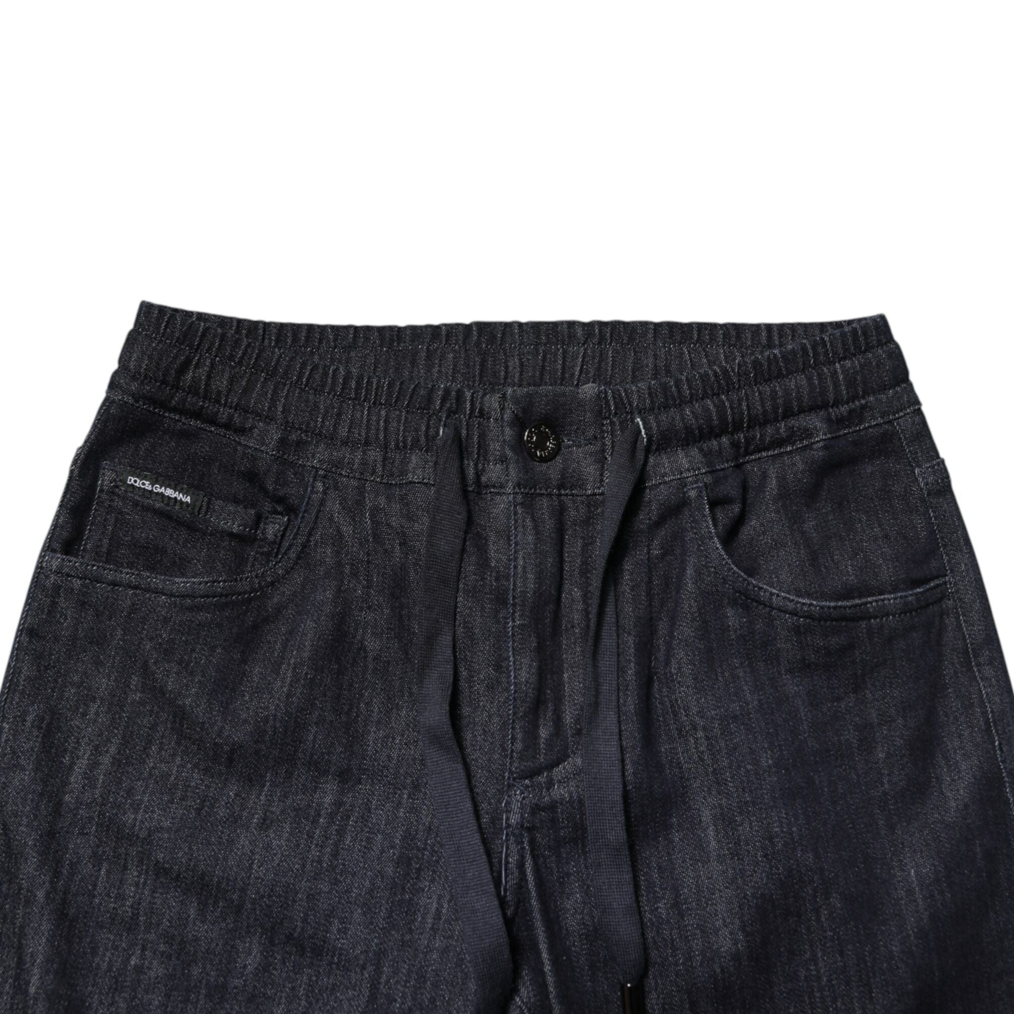 Dolce & Gabbana Black Cotton Stretch Skinny Denim Men Jeans