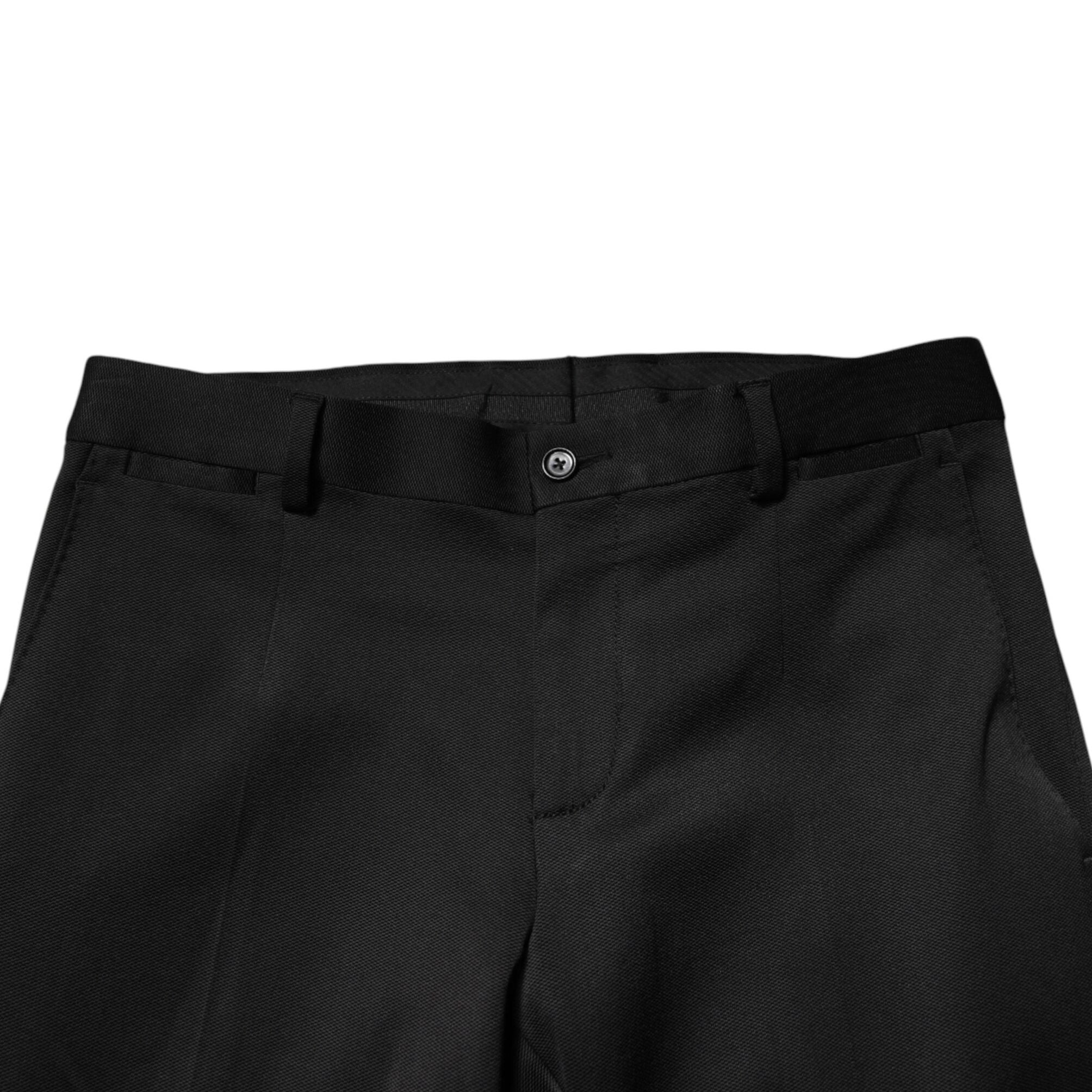 Dolce & Gabbana Black Viscose Dress Formal Men Trousers Pants