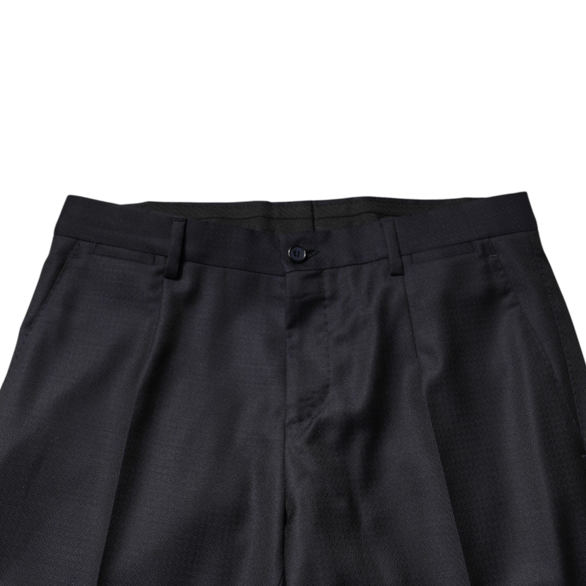Dolce & Gabbana Black Wool Single Breasted Men 2 Piece Suit