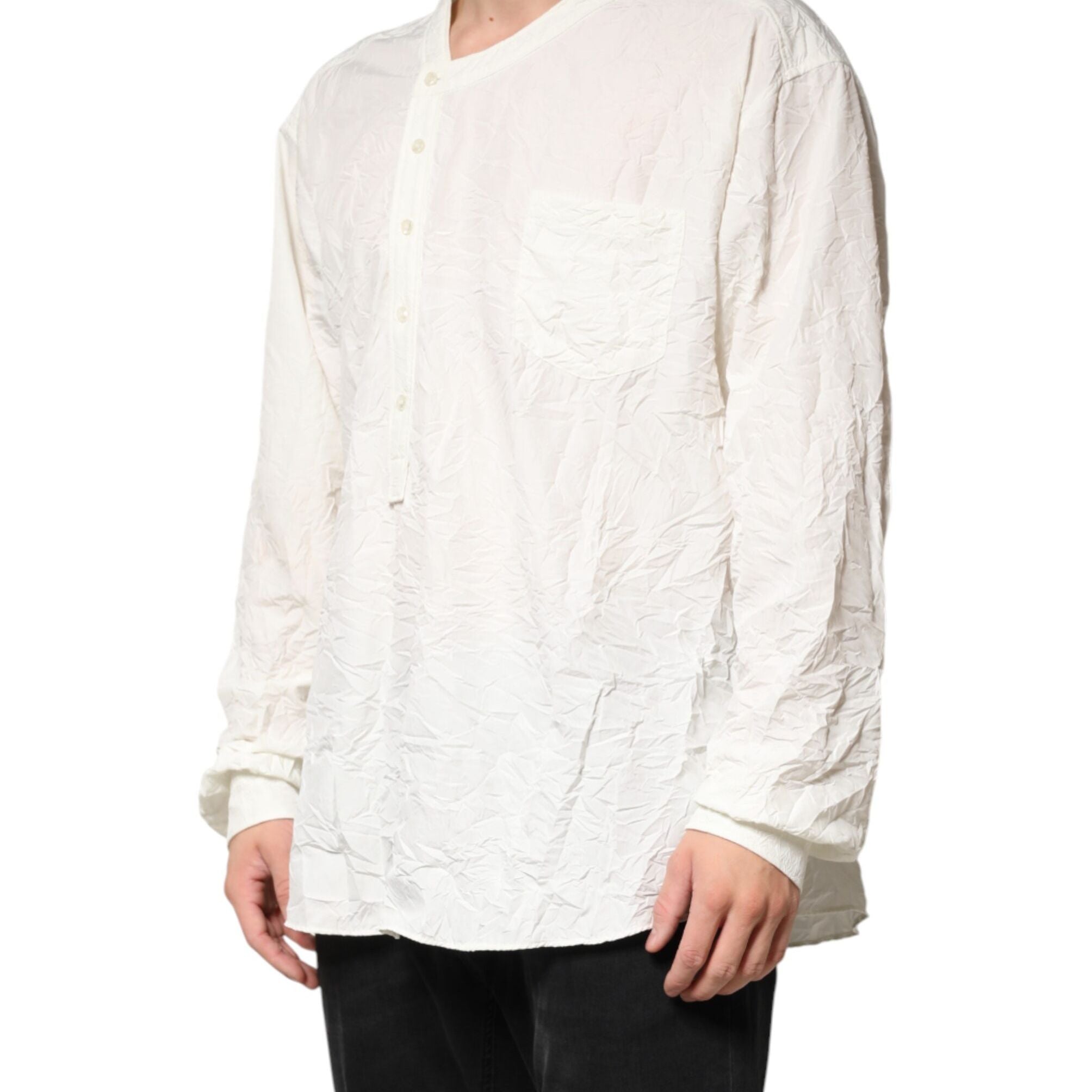 Dolce & Gabbana White Cotton Men Long Sleeves Men Shirt