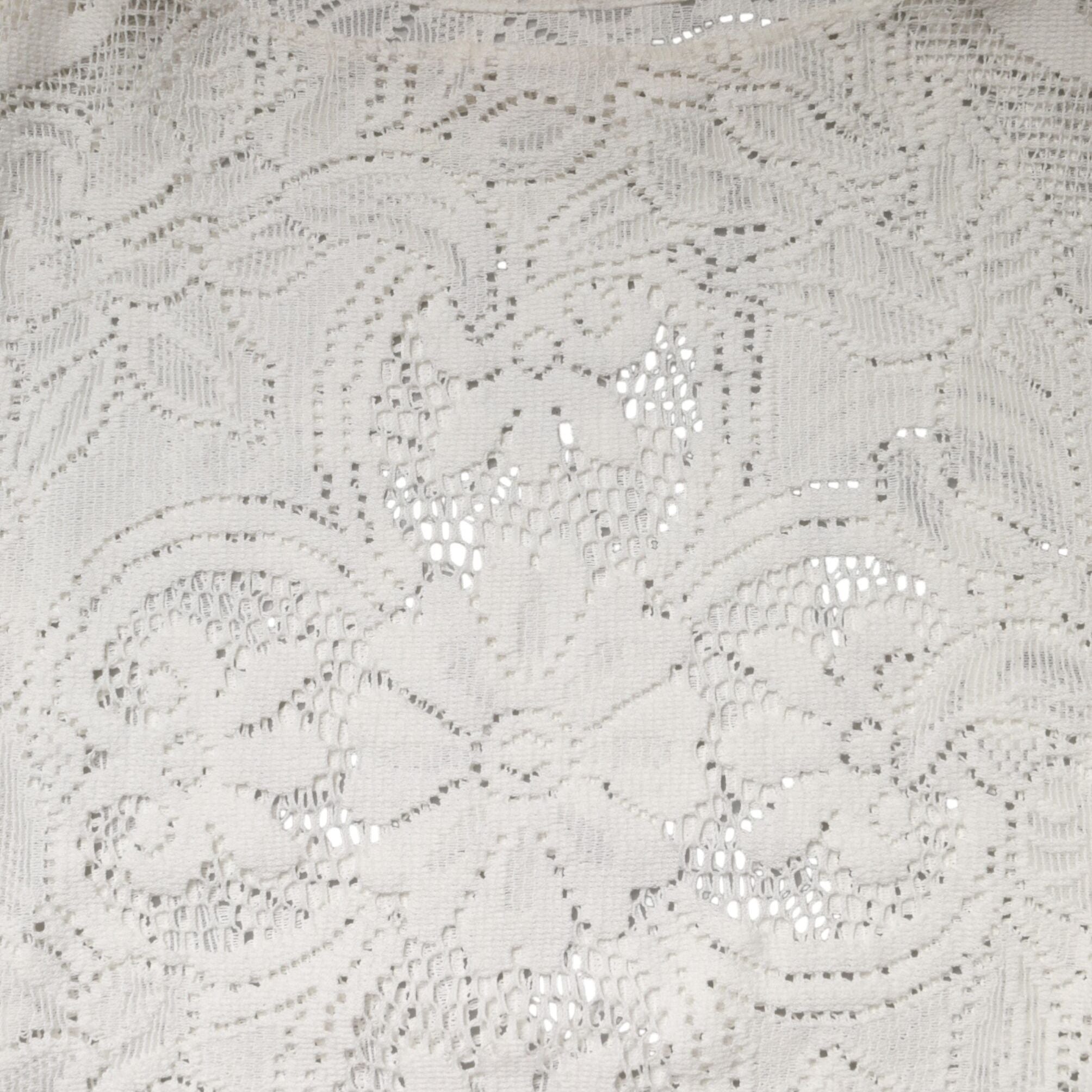 Dolce & Gabbana White Embroidery Lace Cotton Blouse Top