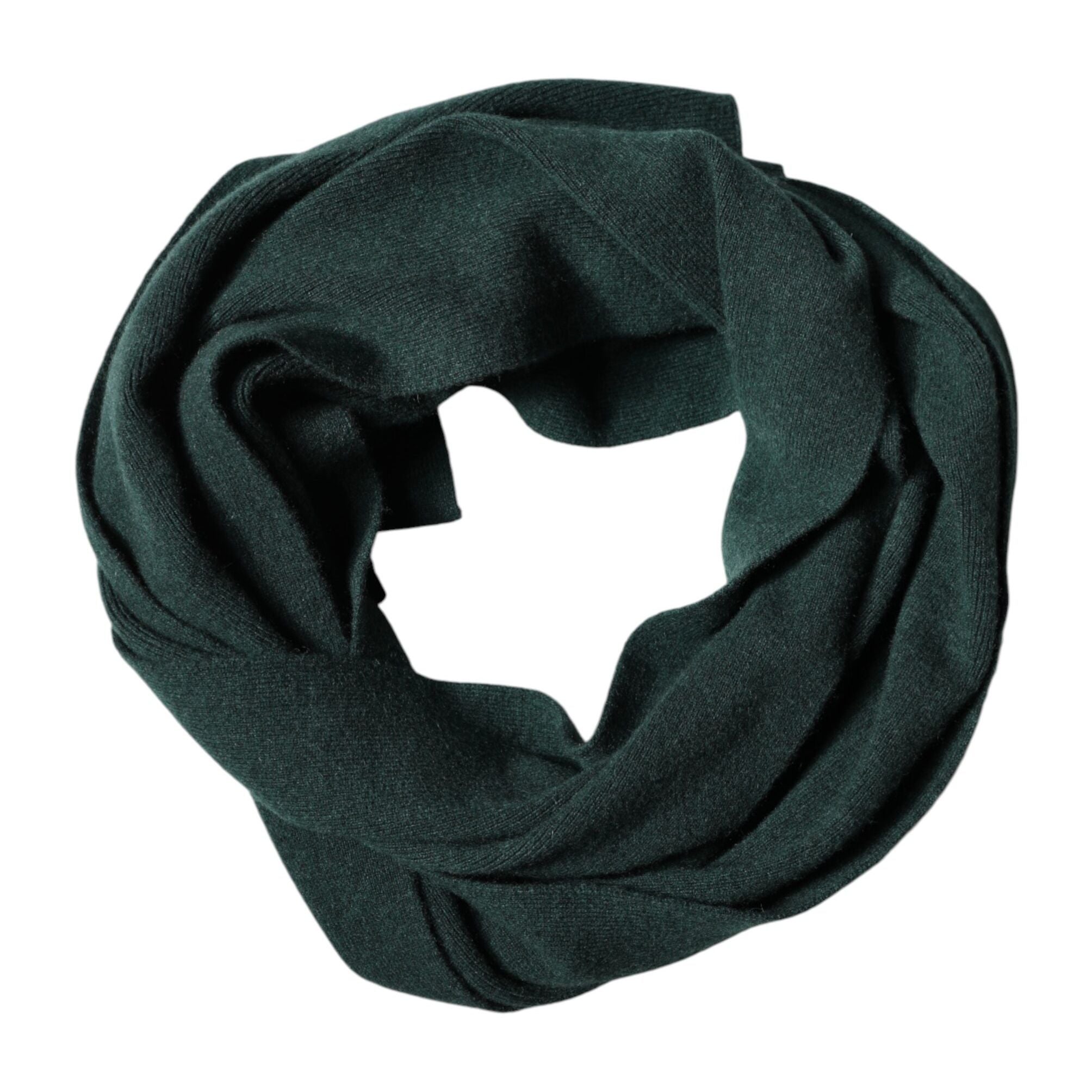 Dolce & Gabbana Green Cashmere Knitted Neck Wrap Shawl Scarf