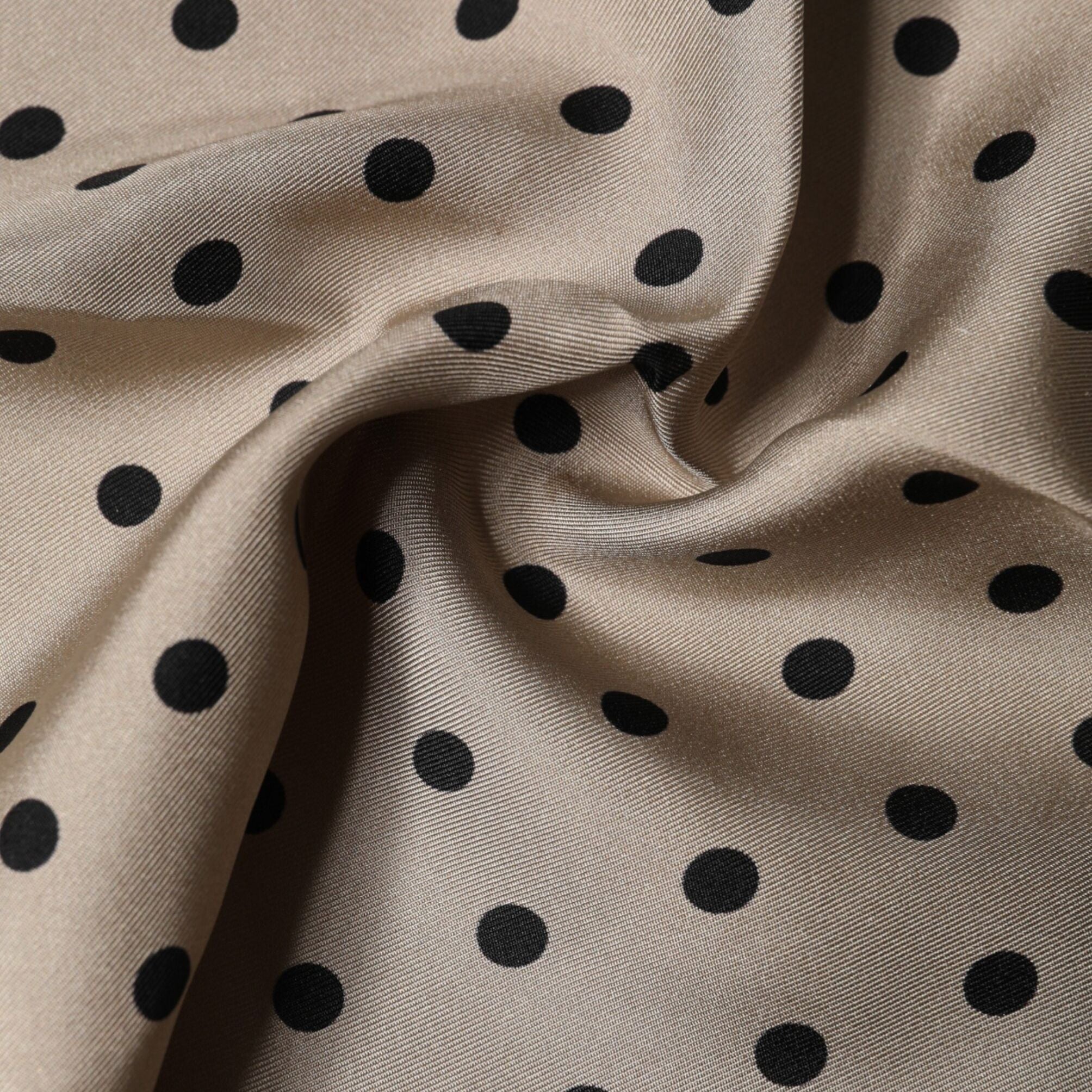Dolce & Gabbana Brown Polka Dot Square Handkerchief Scarf